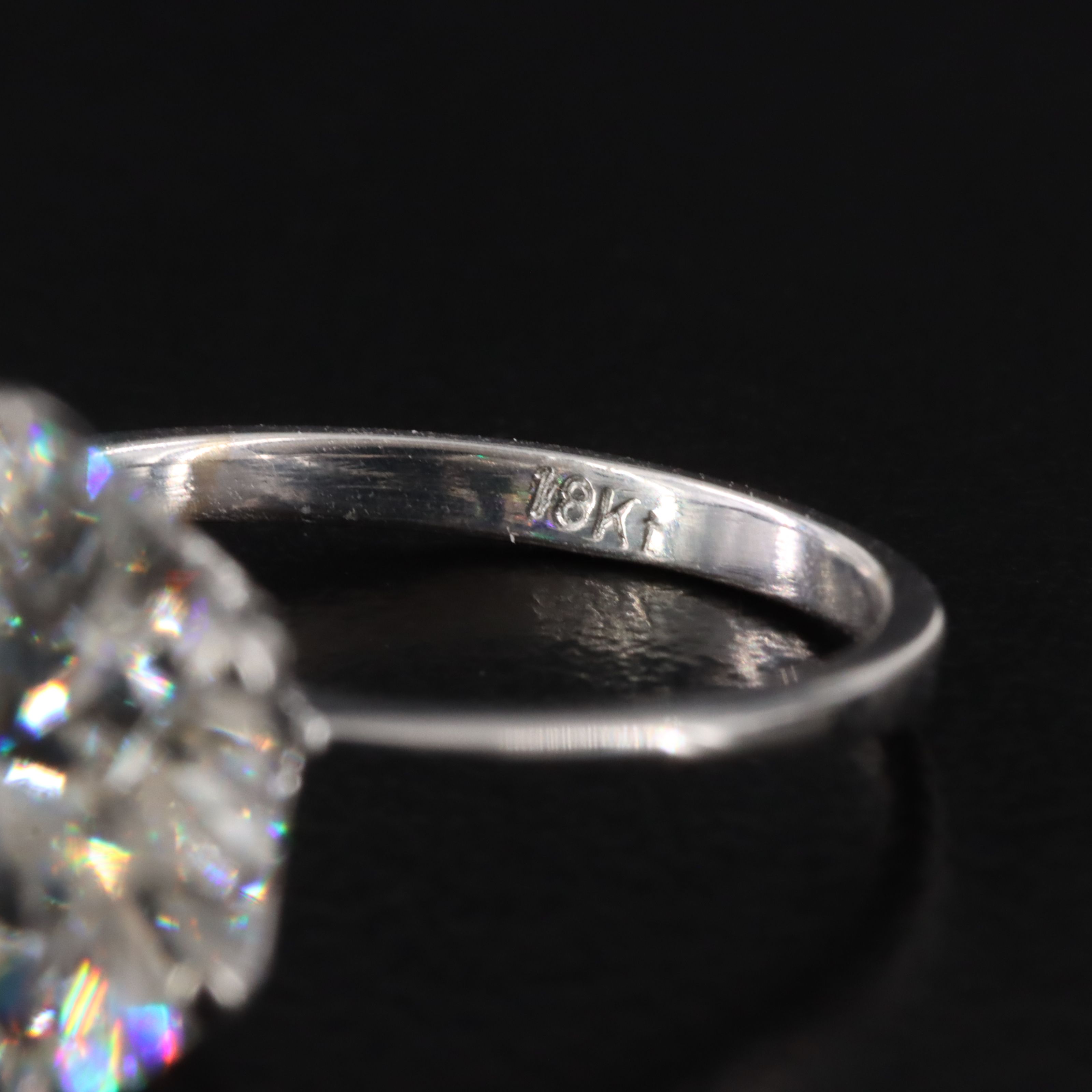 18K 6.02 CT Lab Grown Diamond Solitaire Ring with IGI Report