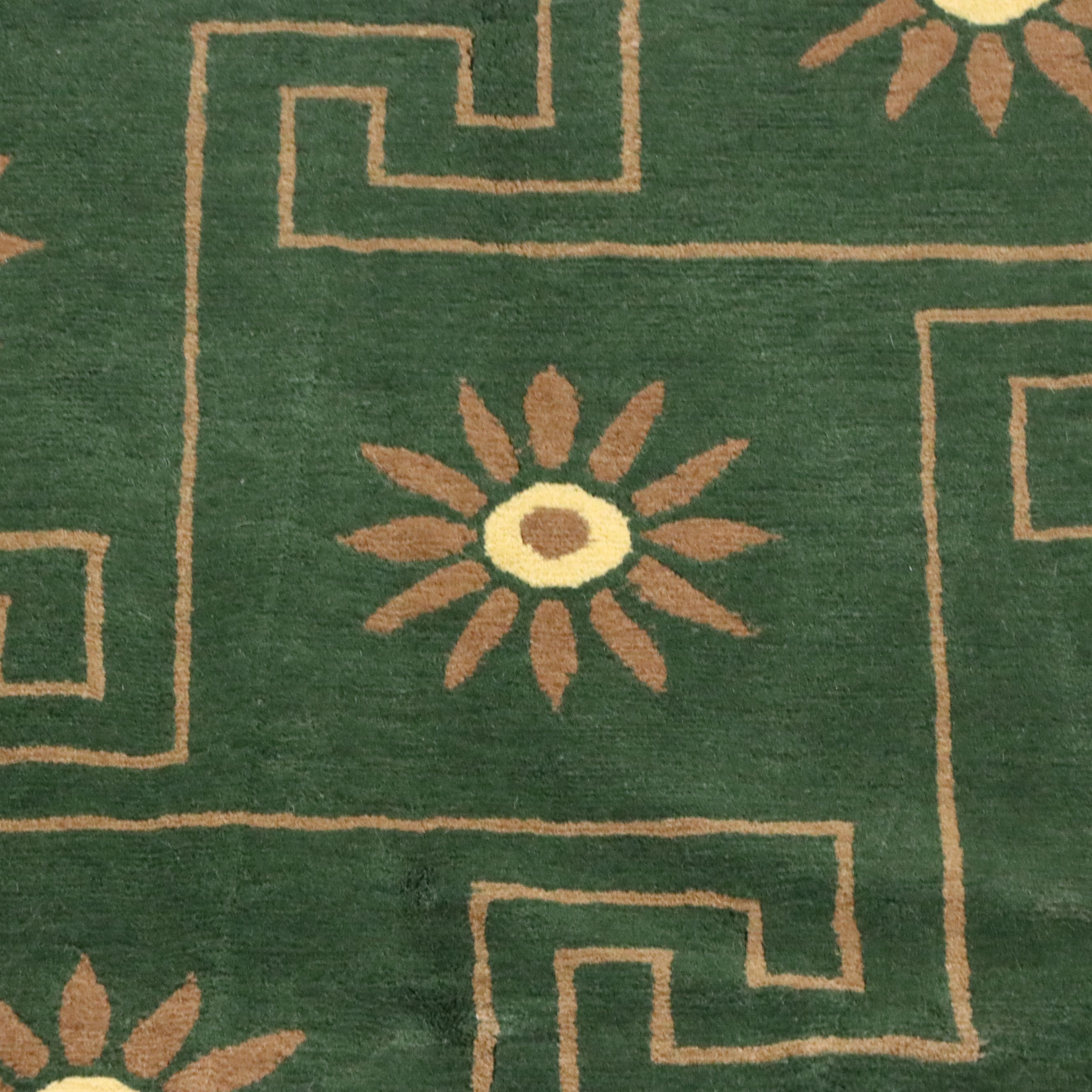 8'11 x 9'11 Hand-Knotted Nepalese Modern Area Rug