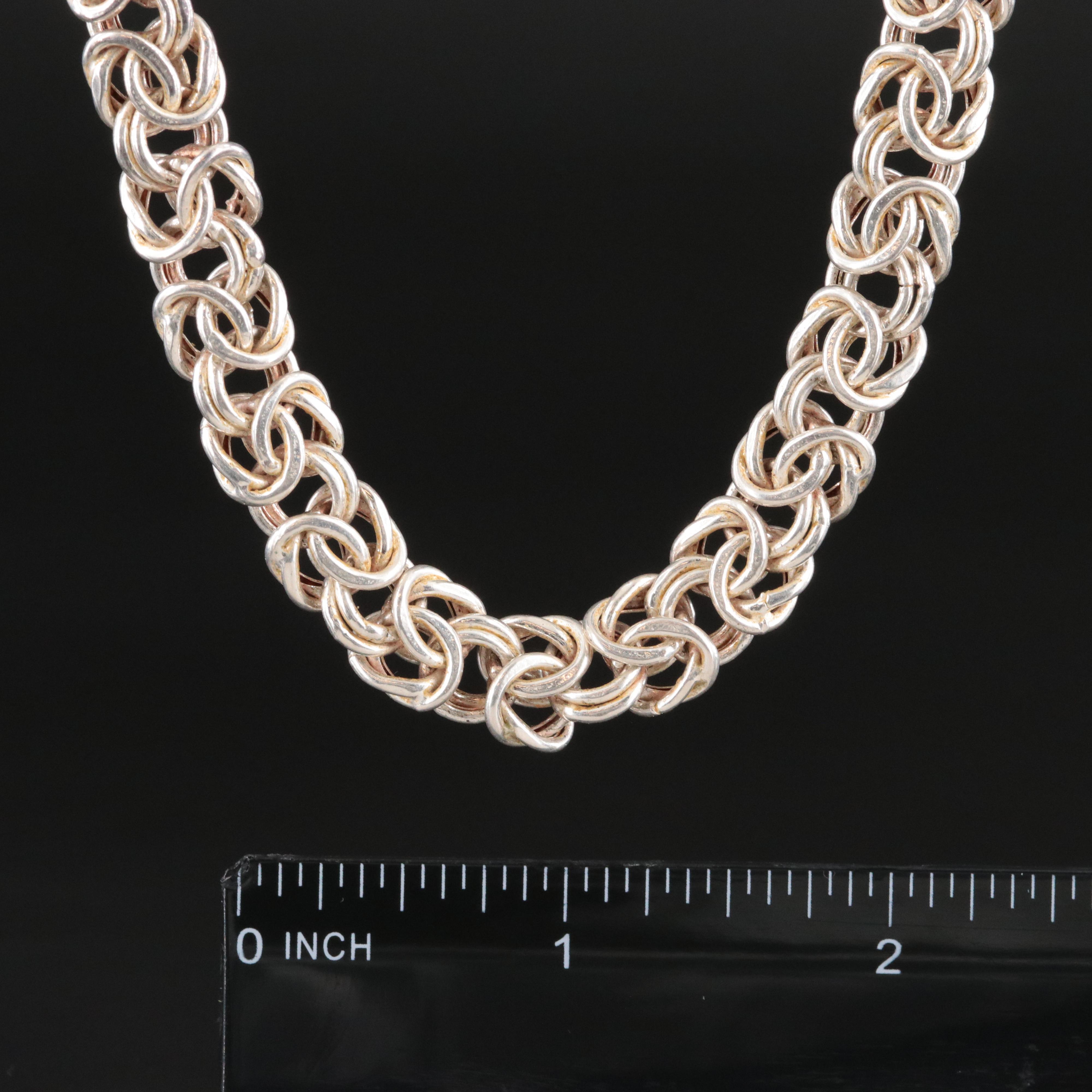 Sterling Byzantine Chain Necklace