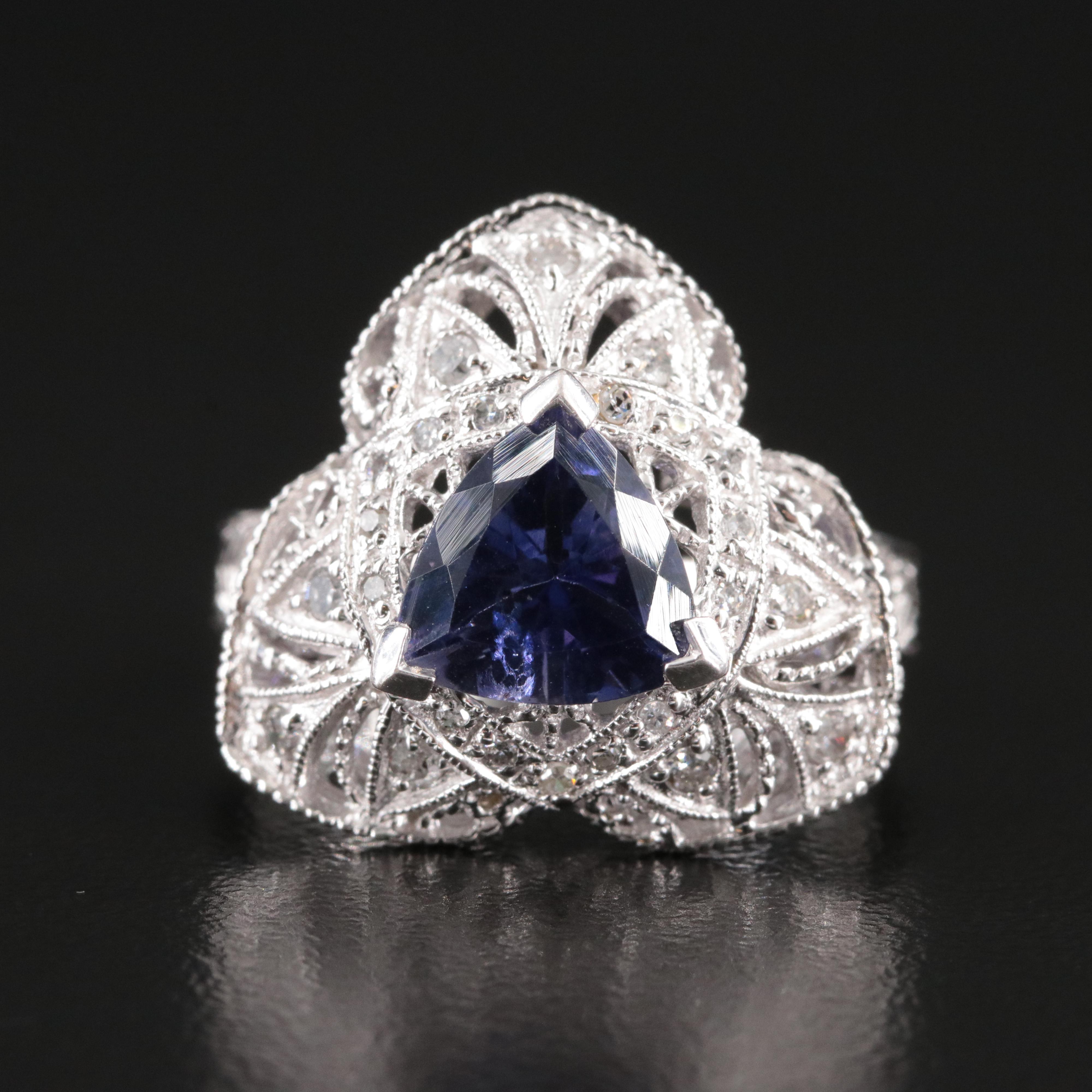 14K Tanzanite and Diamond Ring