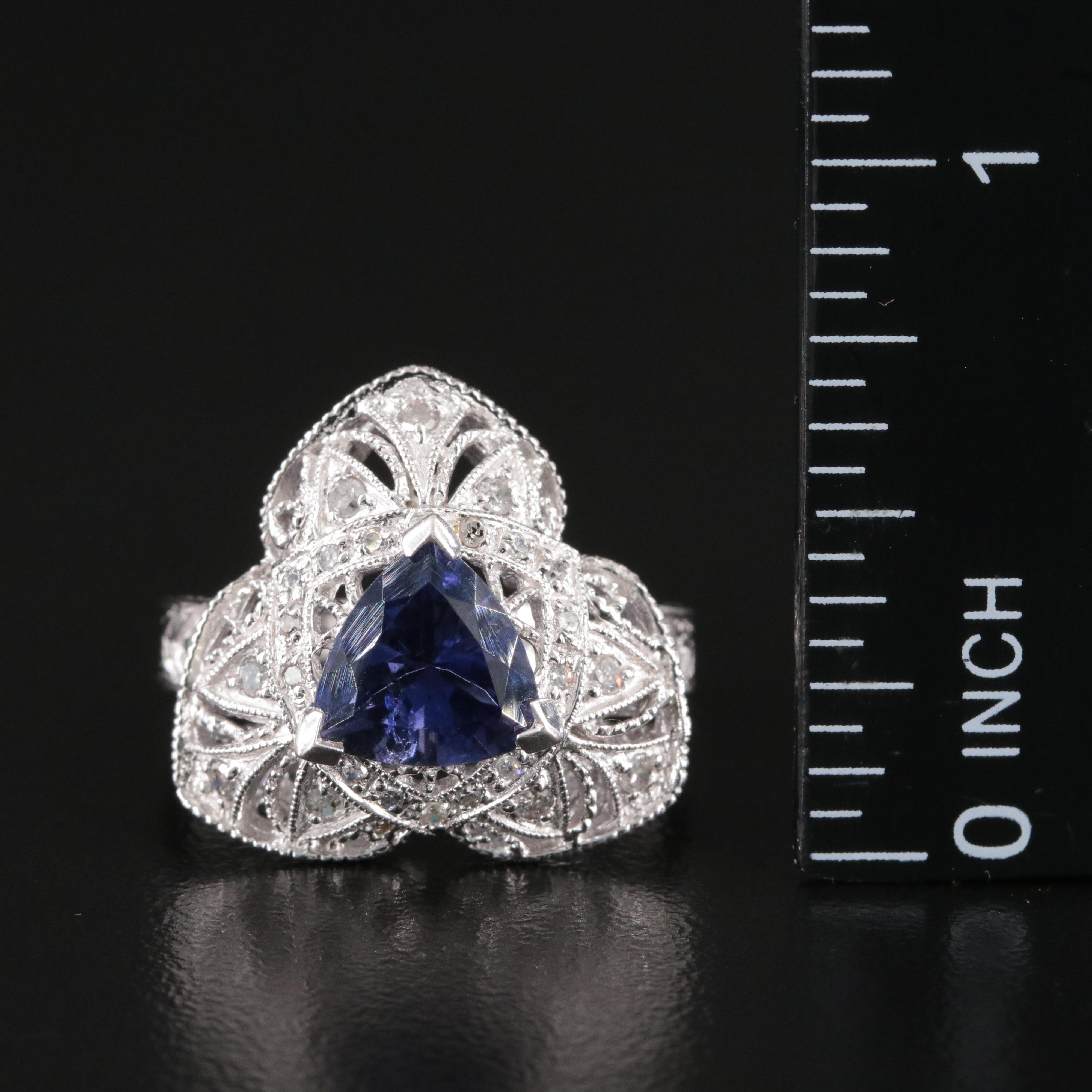 14K Tanzanite and Diamond Ring