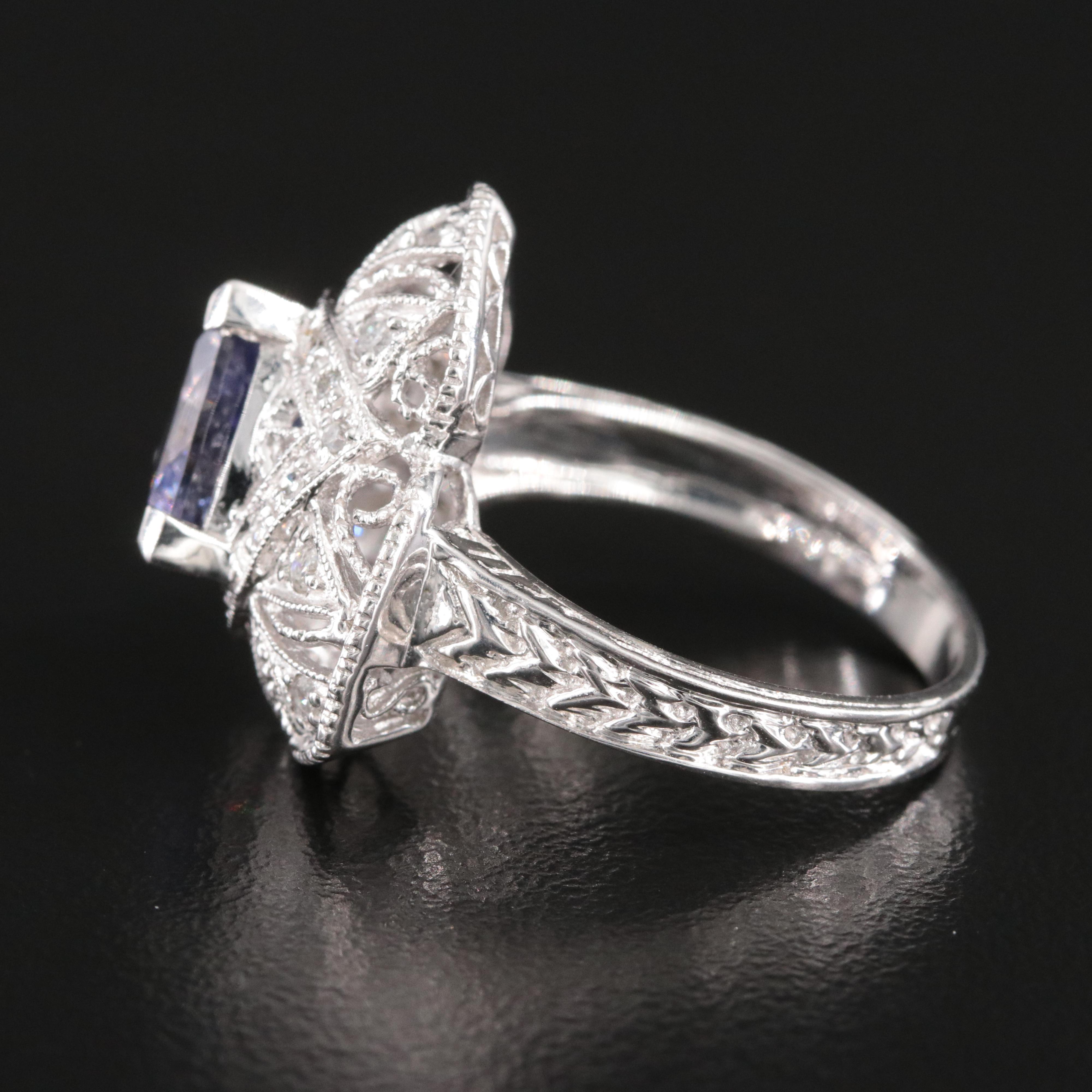 14K Tanzanite and Diamond Ring