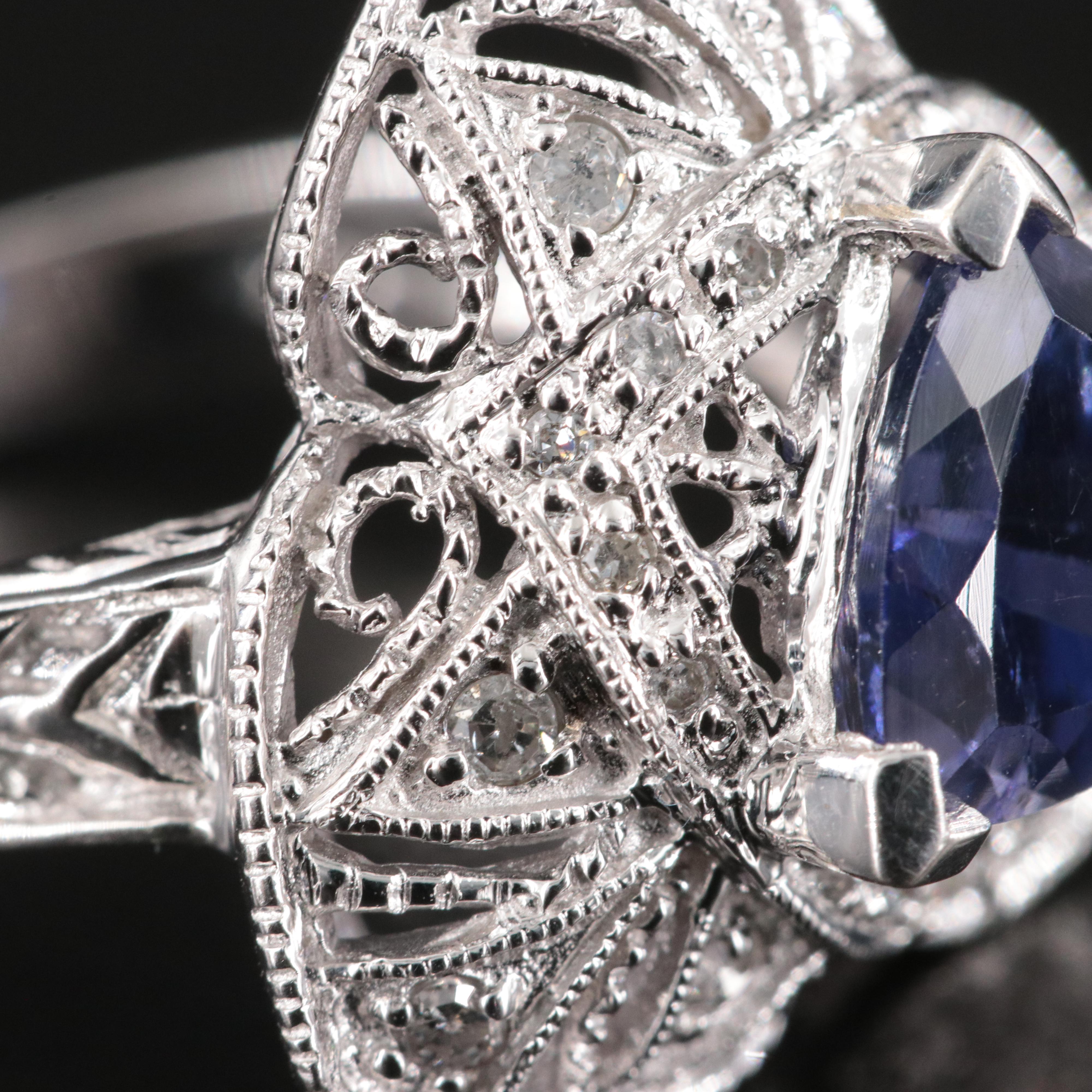 14K Tanzanite and Diamond Ring