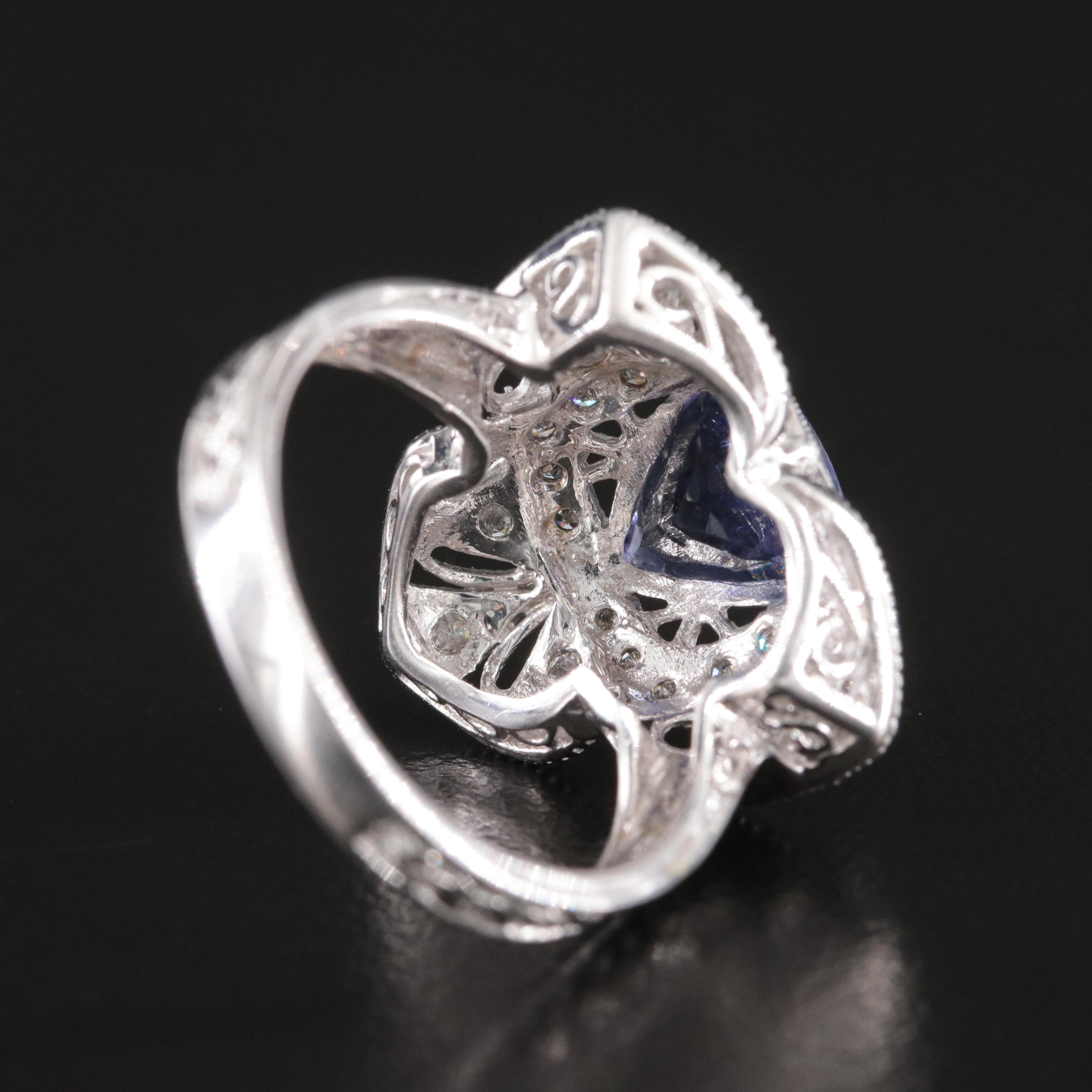14K Tanzanite and Diamond Ring