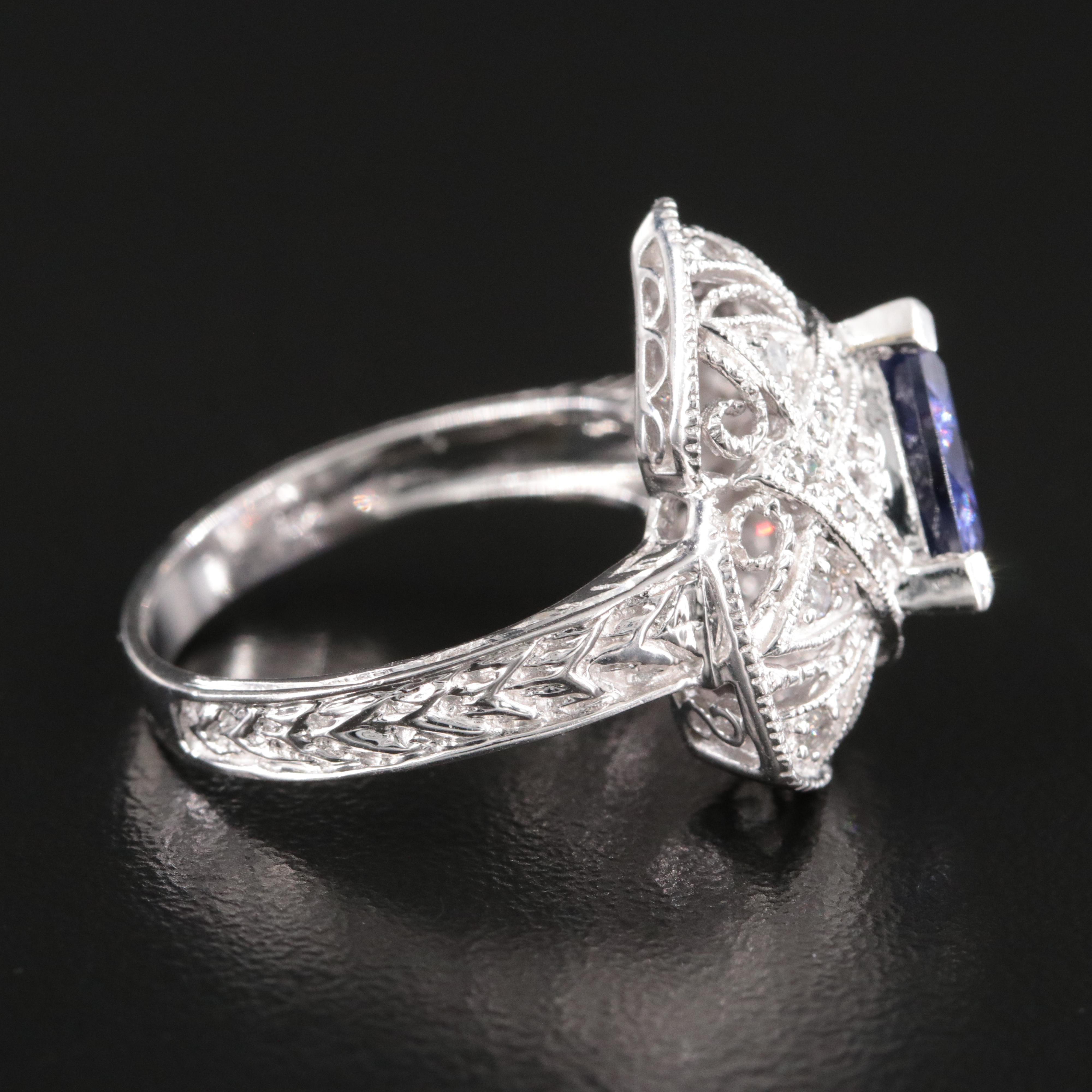 14K Tanzanite and Diamond Ring