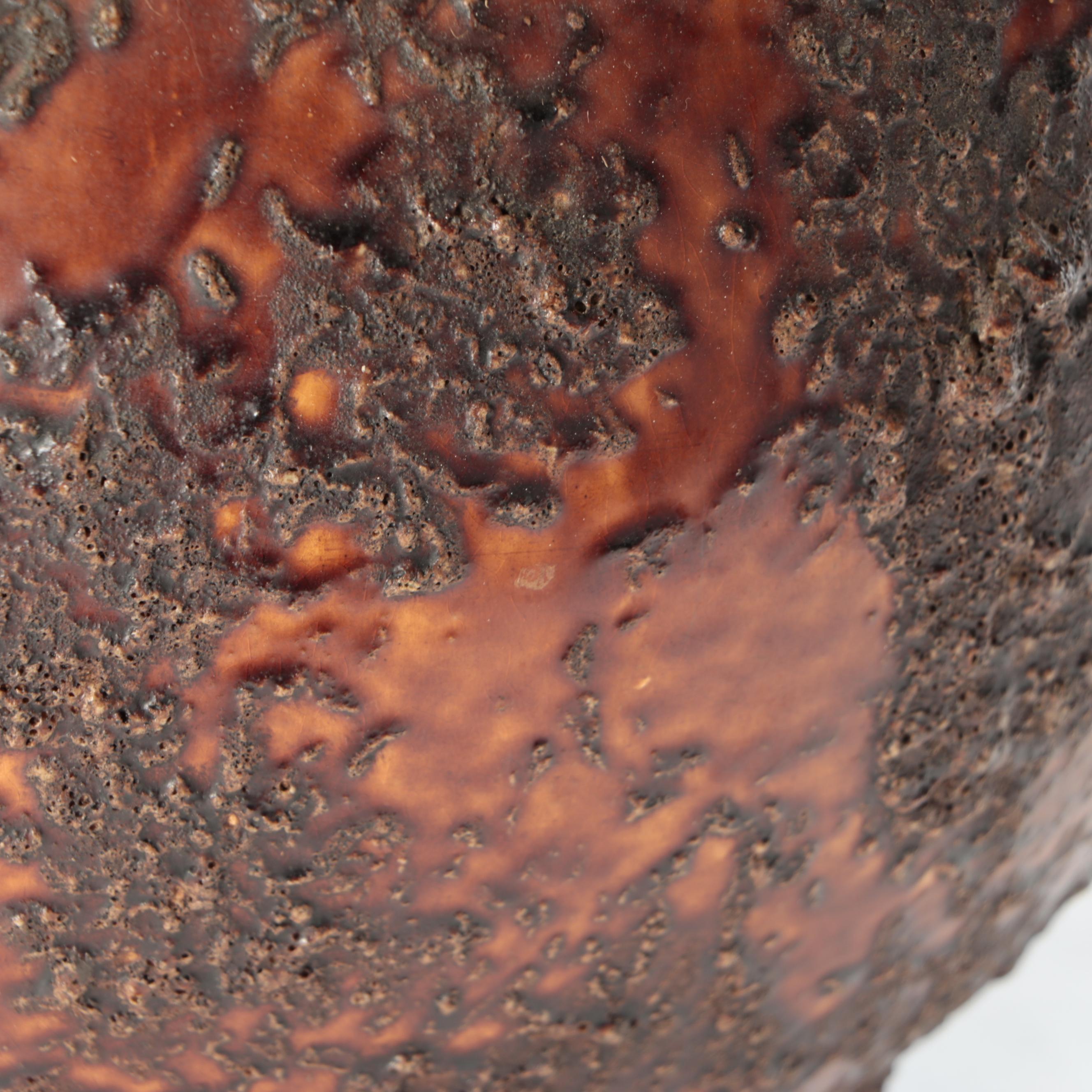 Rustic Textured Stoneware Table Lamp with Pleated Shade