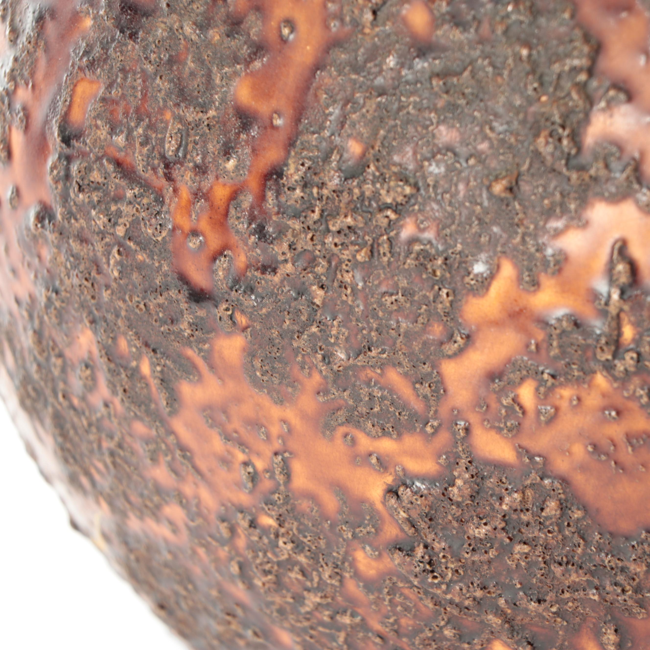 Rustic Textured Stoneware Table Lamp with Pleated Shade