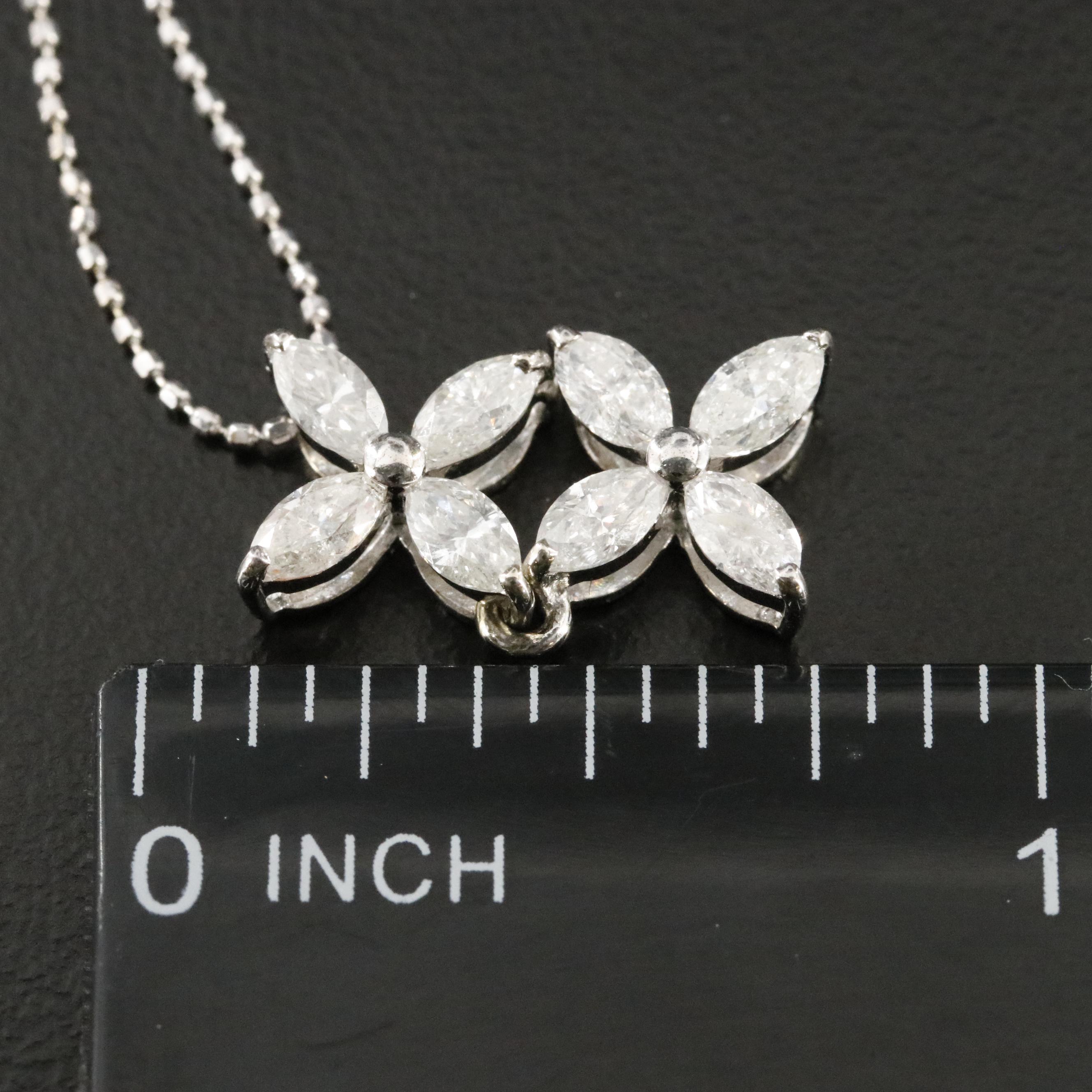 18K 1.03 CTW Diamond Pendant Necklace