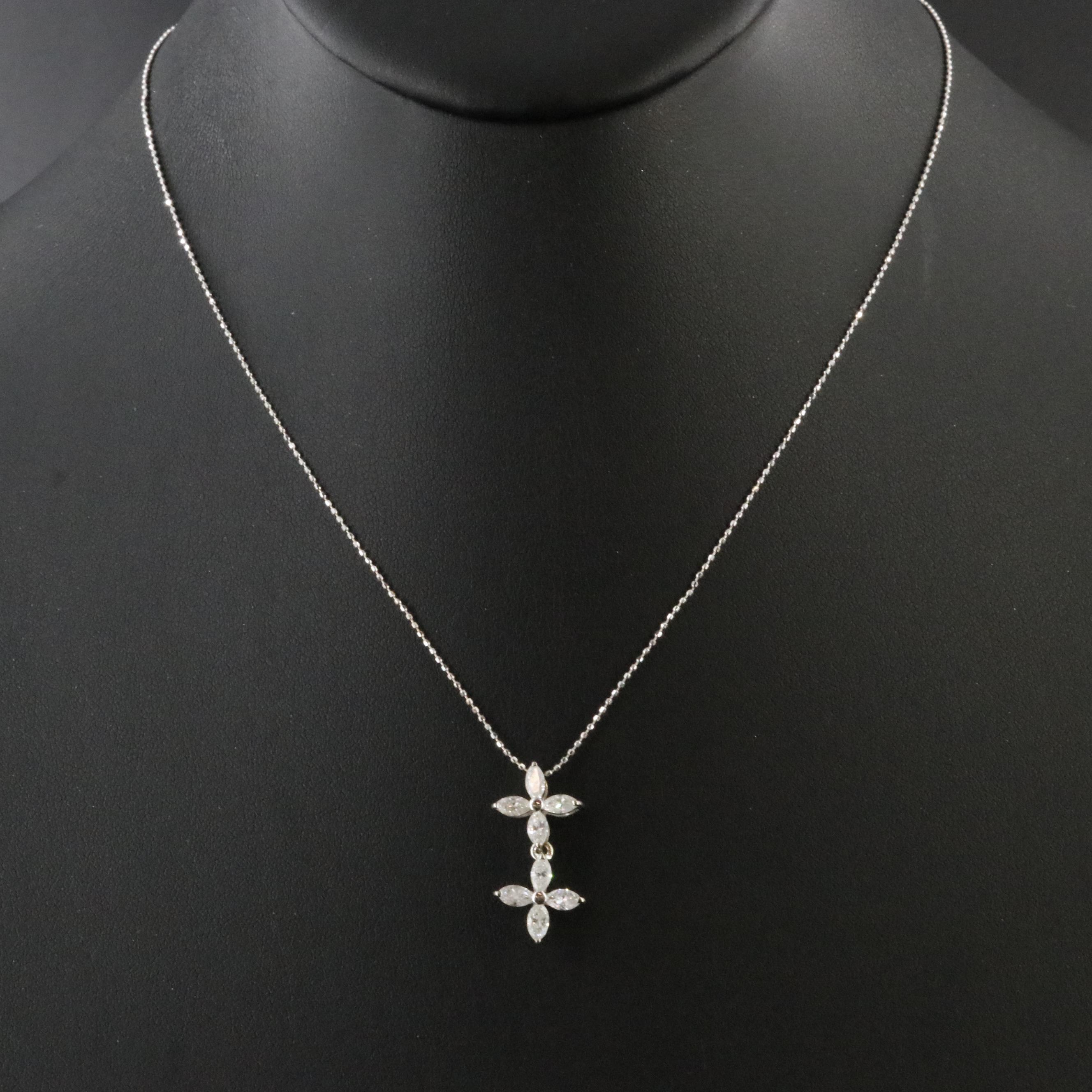 18K 1.03 CTW Diamond Pendant Necklace