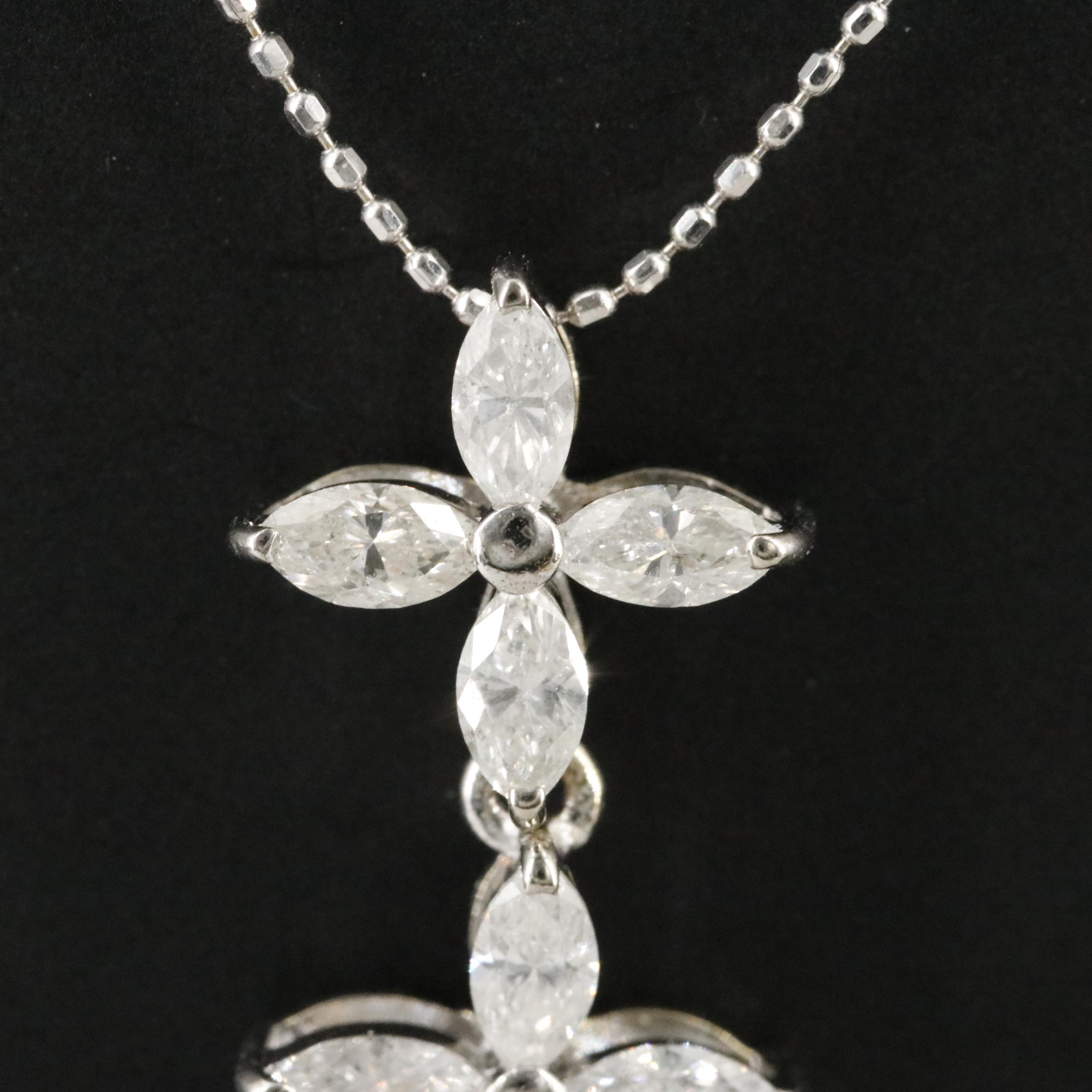 18K 1.03 CTW Diamond Pendant Necklace