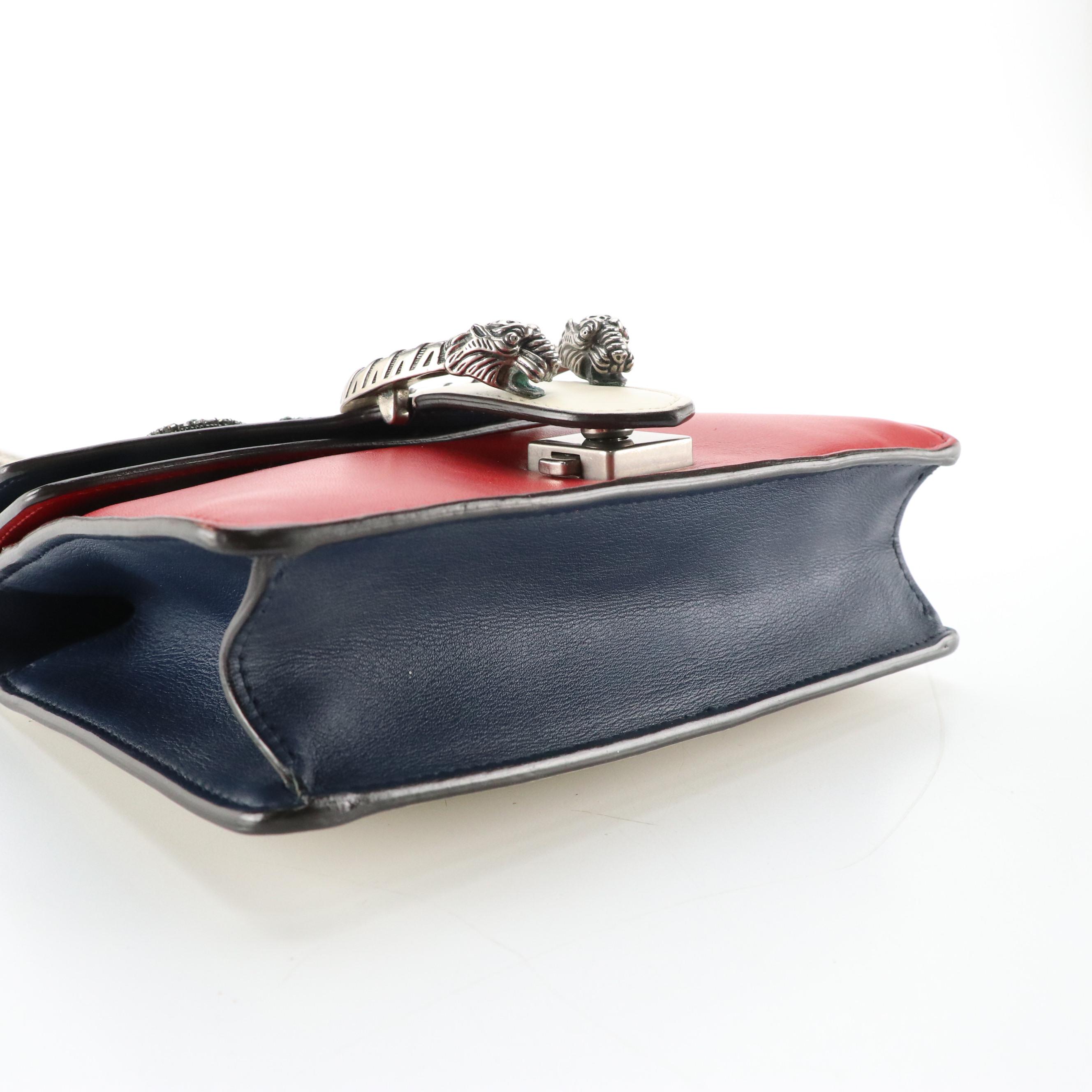 Gucci Dionysus Shoulder Bag in Snake Embellished Tricolored Leather