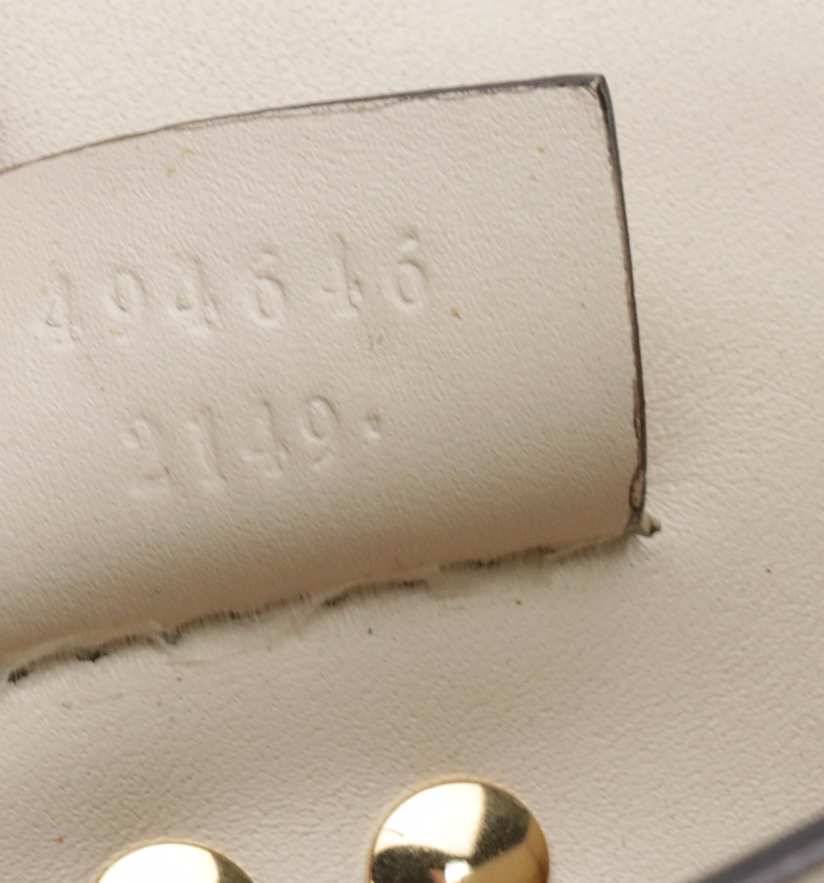 Gucci Mini Sylvie Chain Strap Clutch in Web Striped Ivory Calfskin Leather