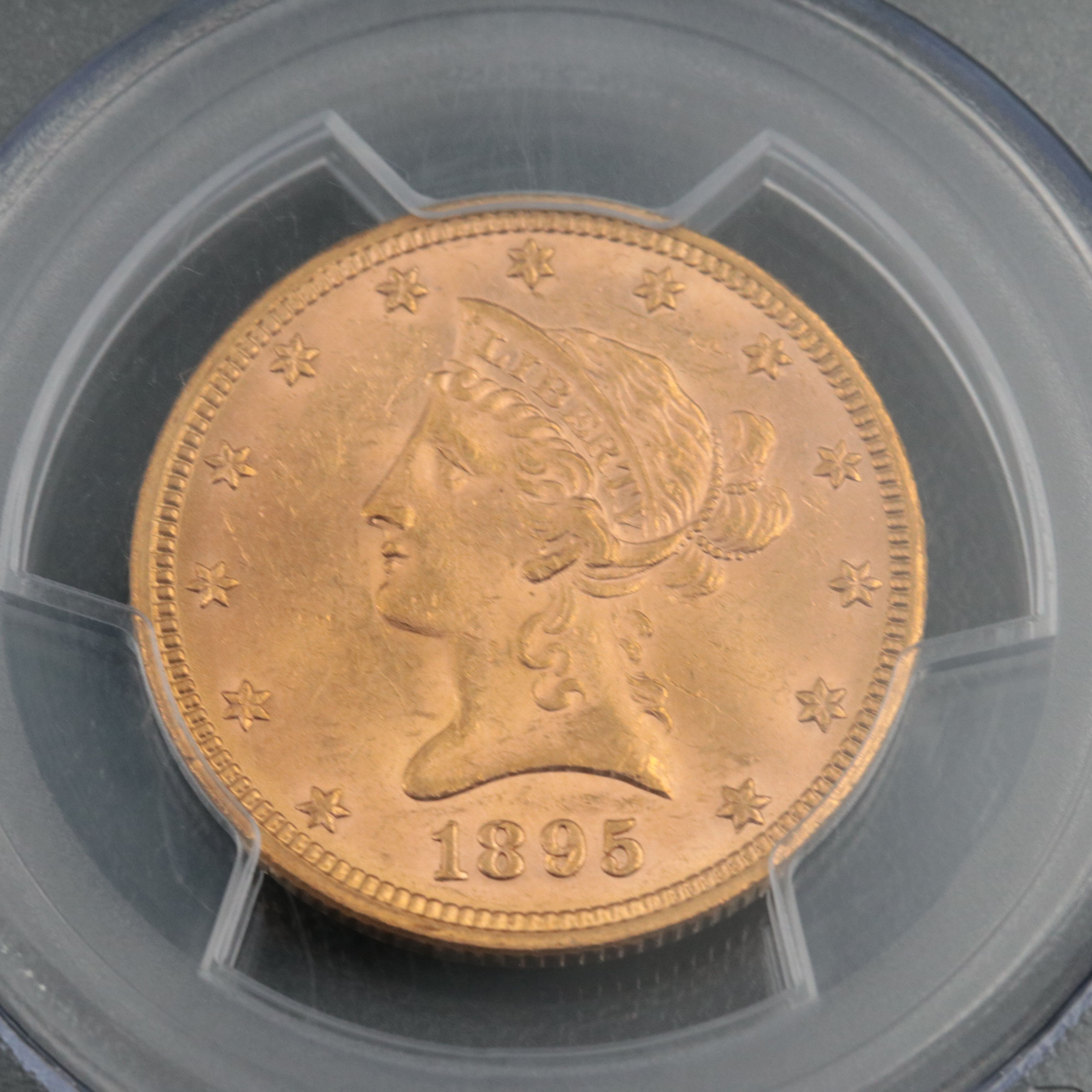 PCGS MS62 1895 Liberty Head $10 Gold Coin