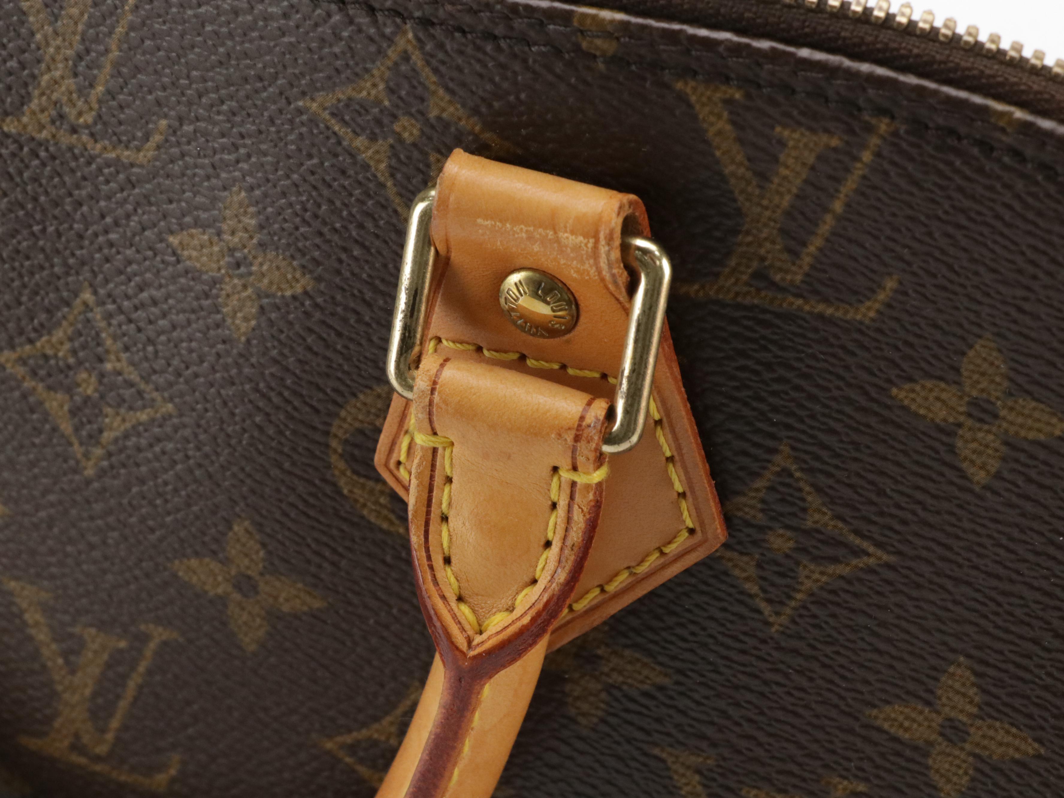 Louis Vuitton Alma PM Handbag in Monogram Canvas and Vachetta Leather
