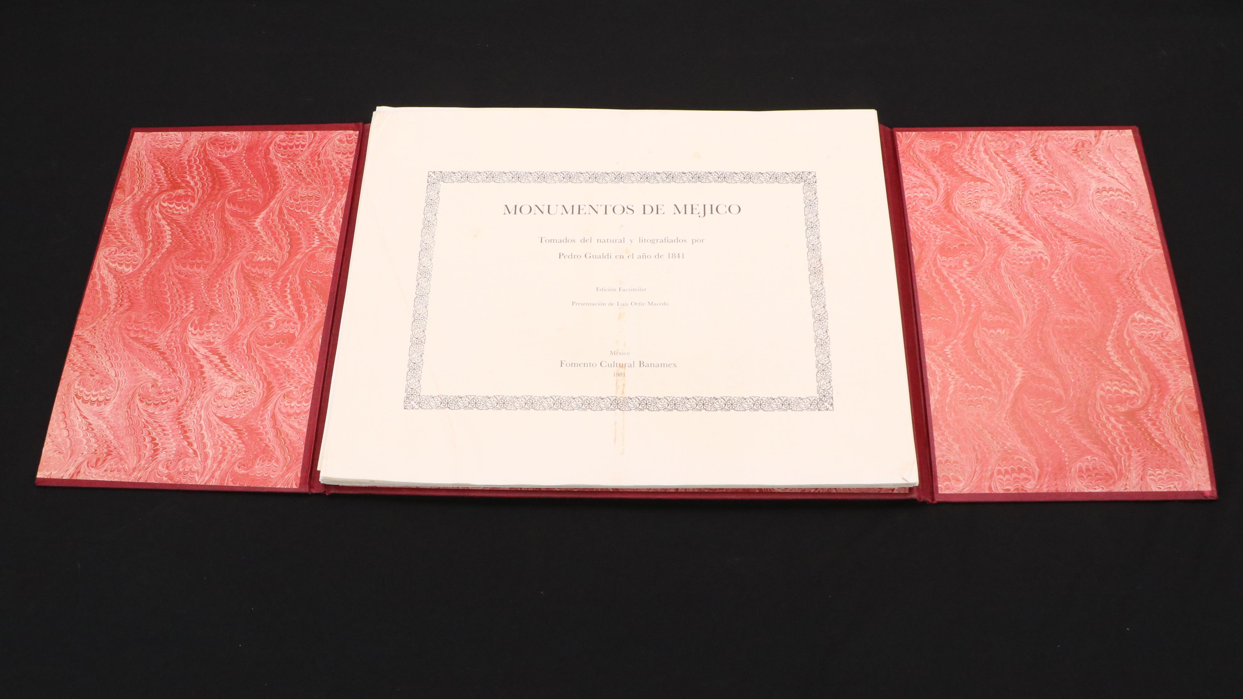 "Monumentos de Mejico" Portfolio of Lithographs After Pedro Gualdi, 1981