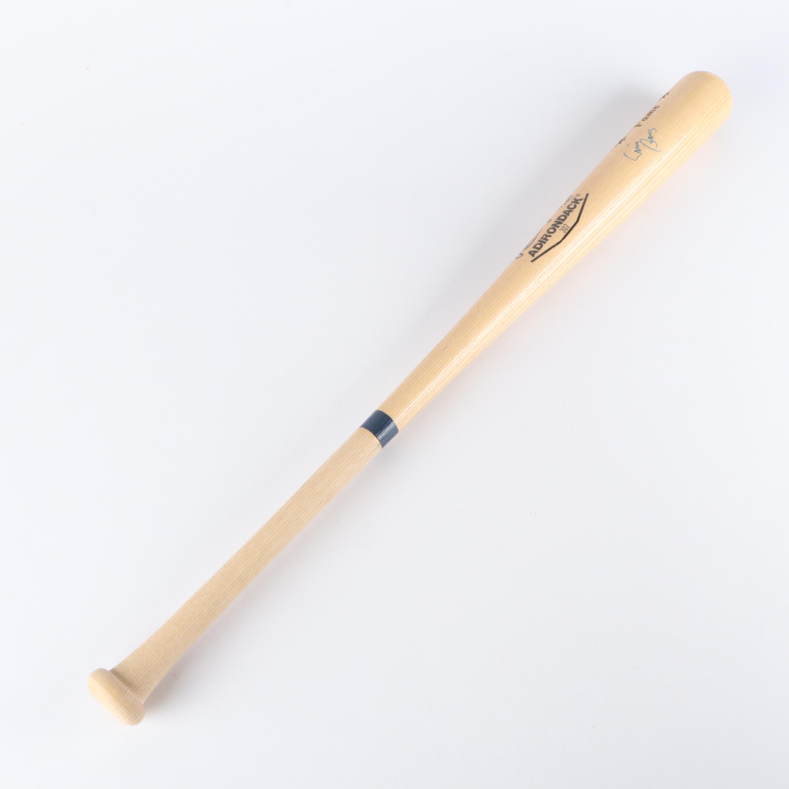 Ernie Banks Signed Rawlings Adirondack Hall of Fame Baseball Bat, JSA