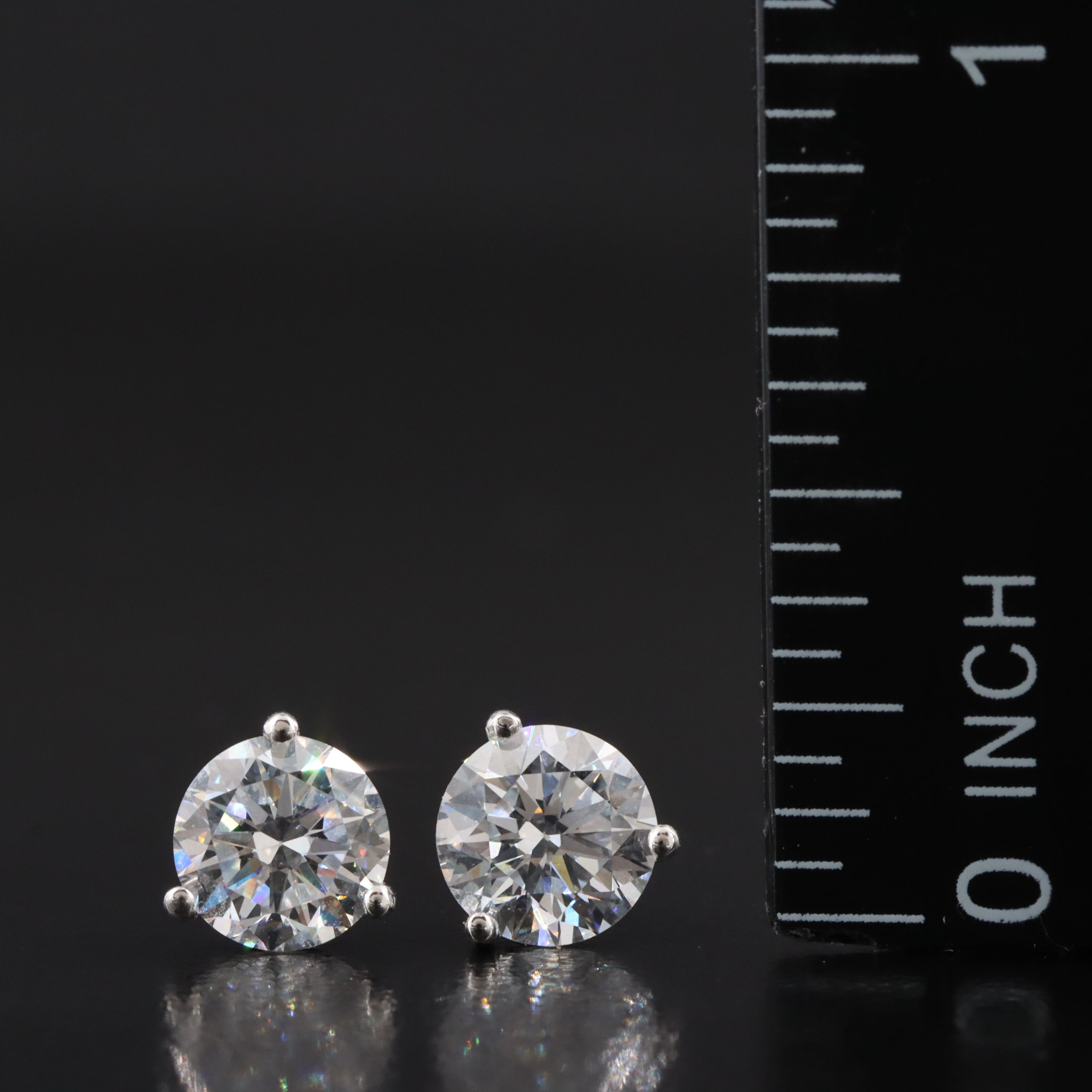14K 2.00 CTW Lab Grown Diamond Earrings