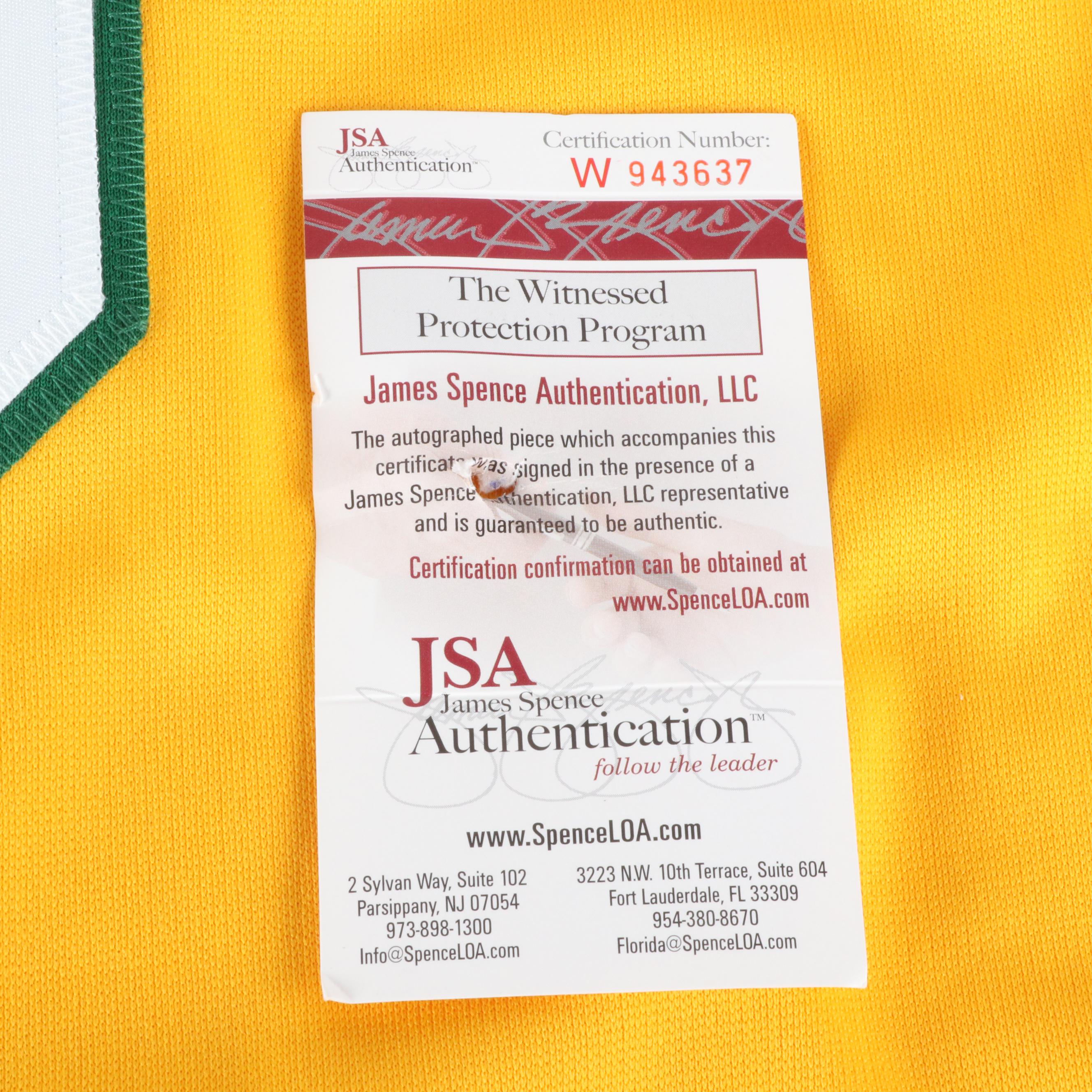 Reggie Jackson Signed Oakland Athletics Baseball Stats Jersey, JSA