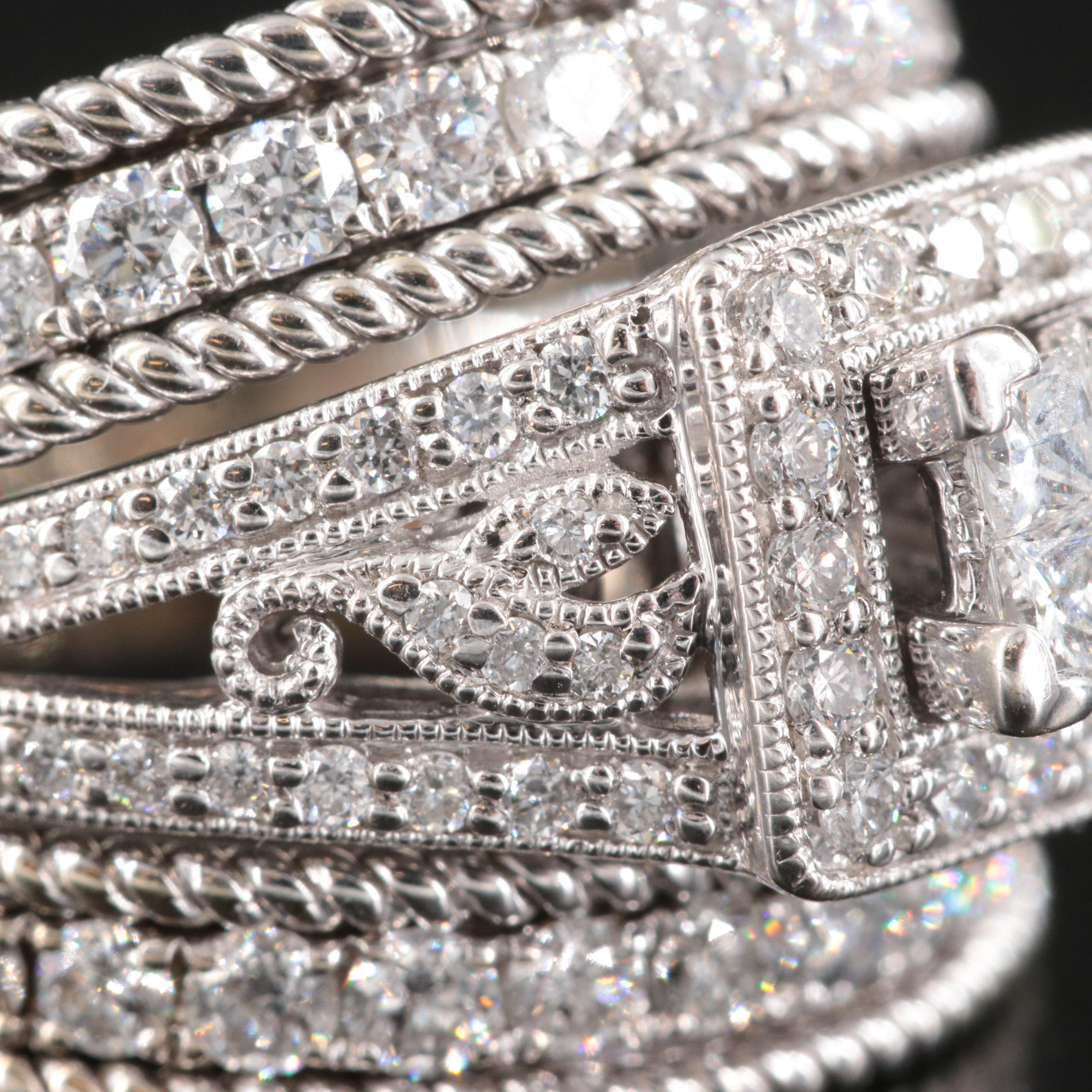 14K 1.46 CTW Diamond Ring with 10K Soldered Bands