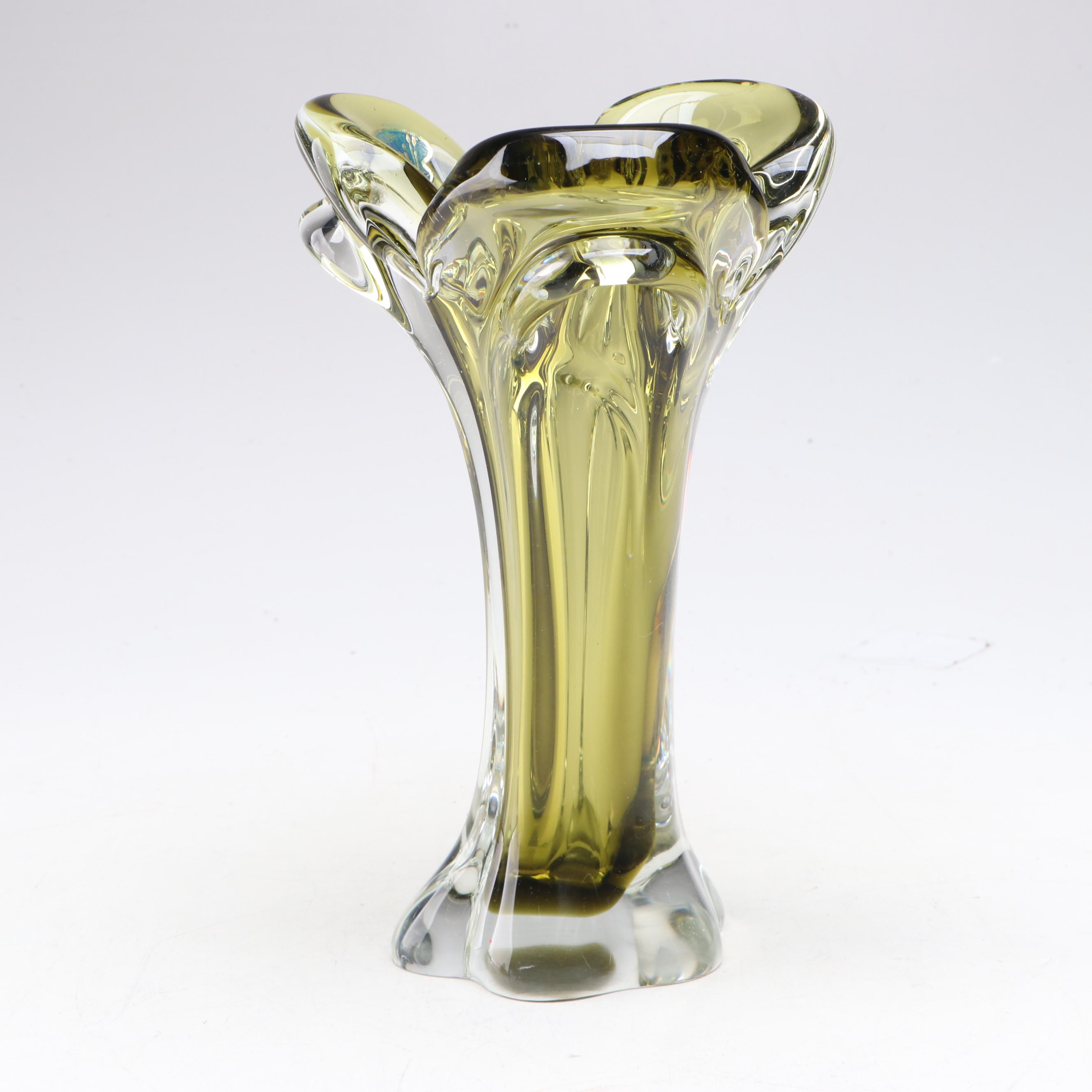 Giovanni Creations Green Art Glass Vase