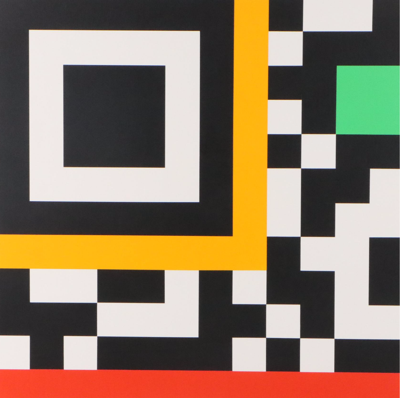 Gary W. Hinsche "Hard Edge" Geometric Acrylic Painting, 2011