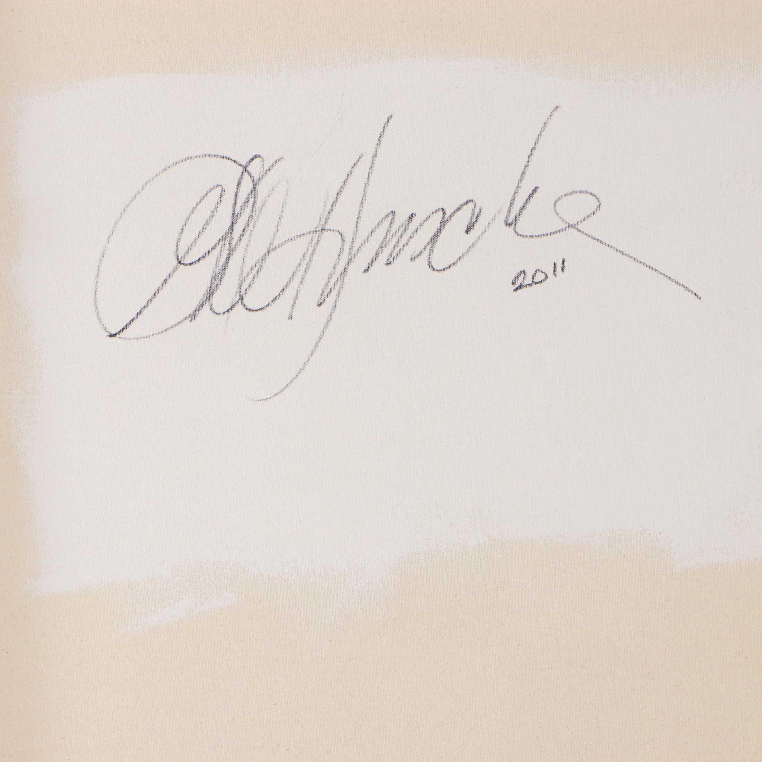 Gary W. Hinsche "Hard Edge" Geometric Acrylic Painting, 2011