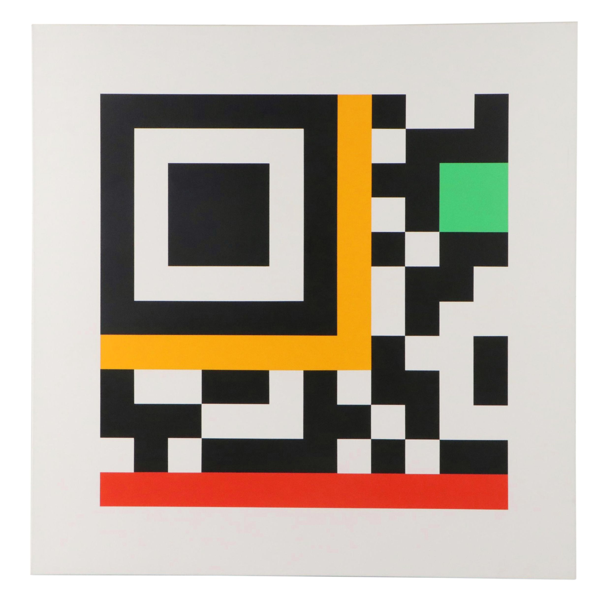 Gary W. Hinsche "Hard Edge" Geometric Acrylic Painting, 2011