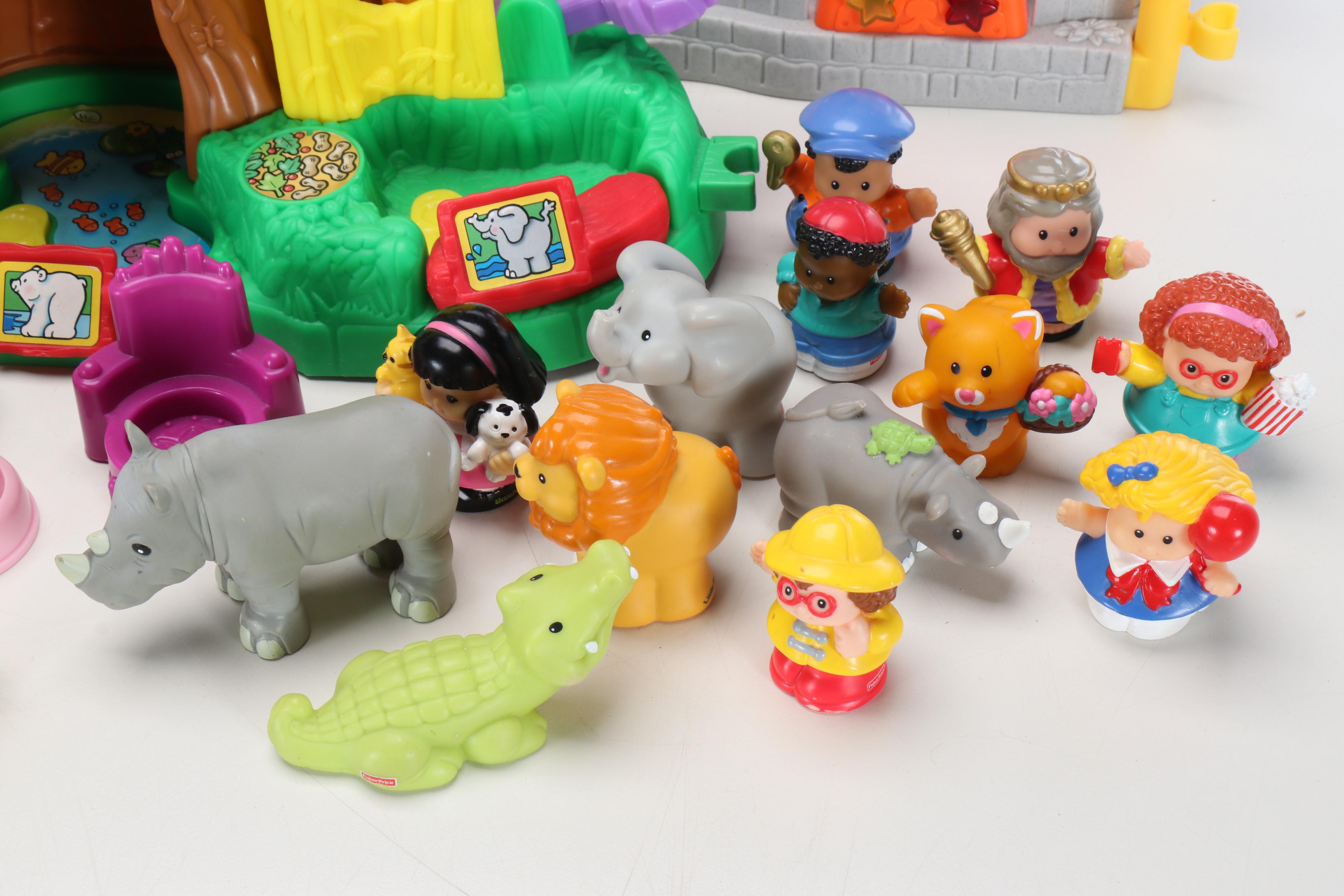 Fisher-Price Little People Buildings with Accessories and Characters