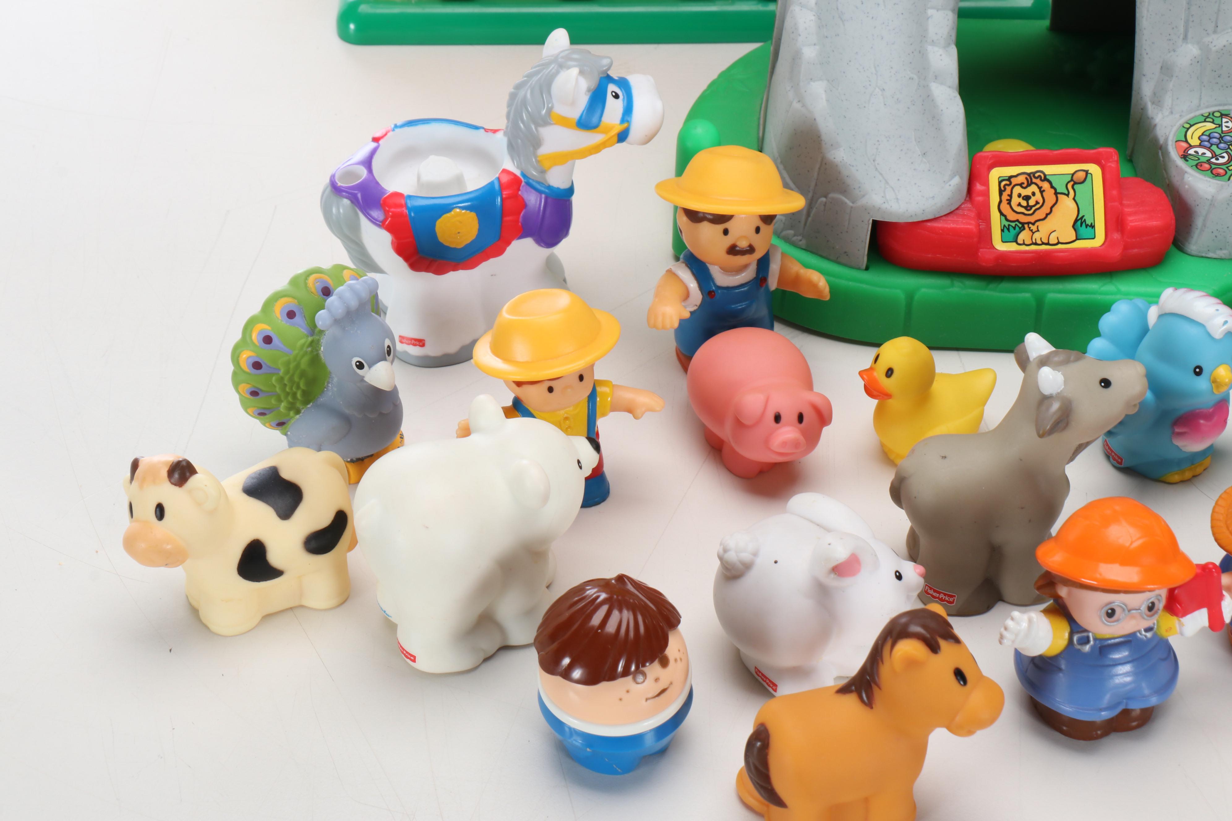 Fisher-Price Little People Buildings with Accessories and Characters