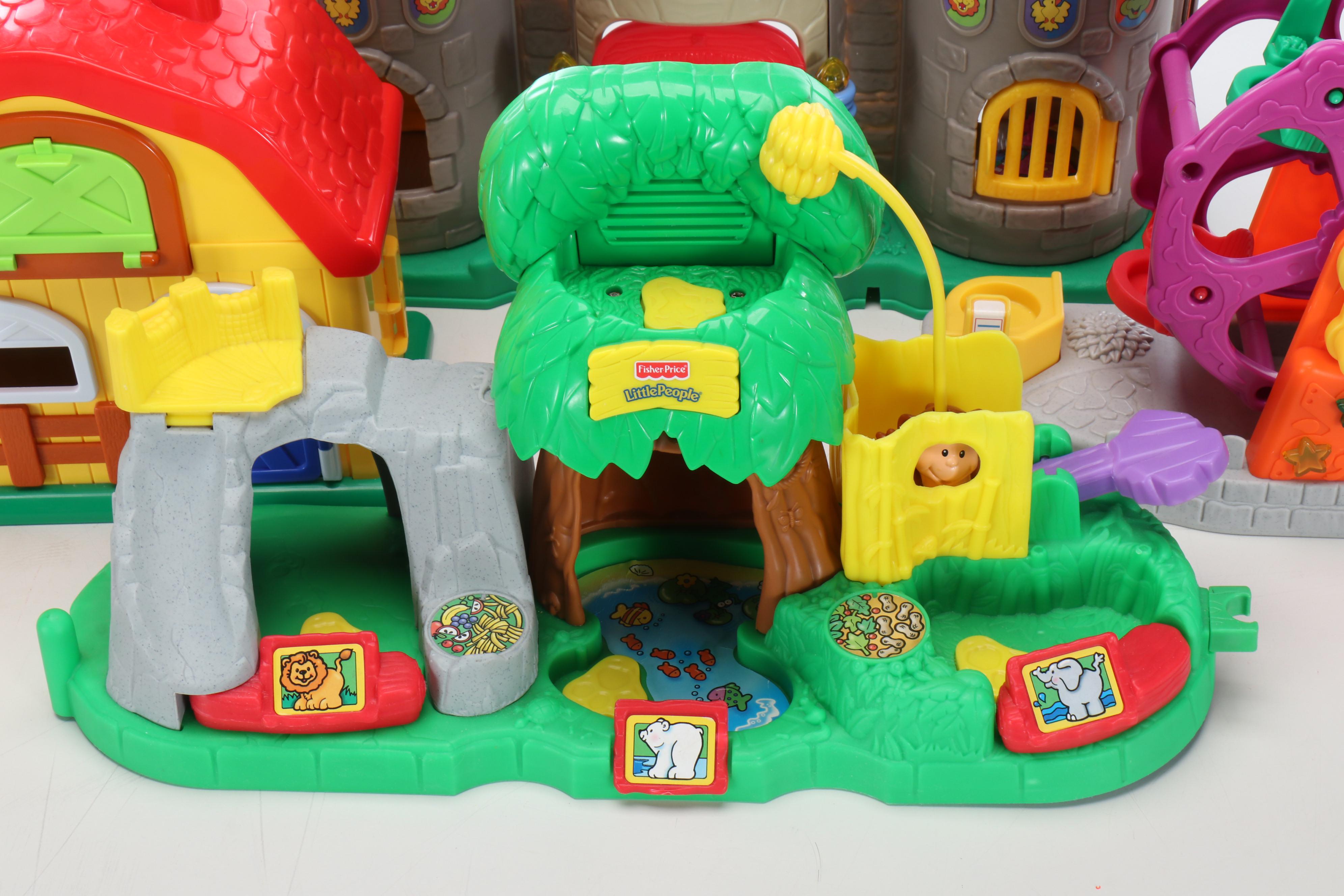 Fisher-Price Little People Buildings with Accessories and Characters