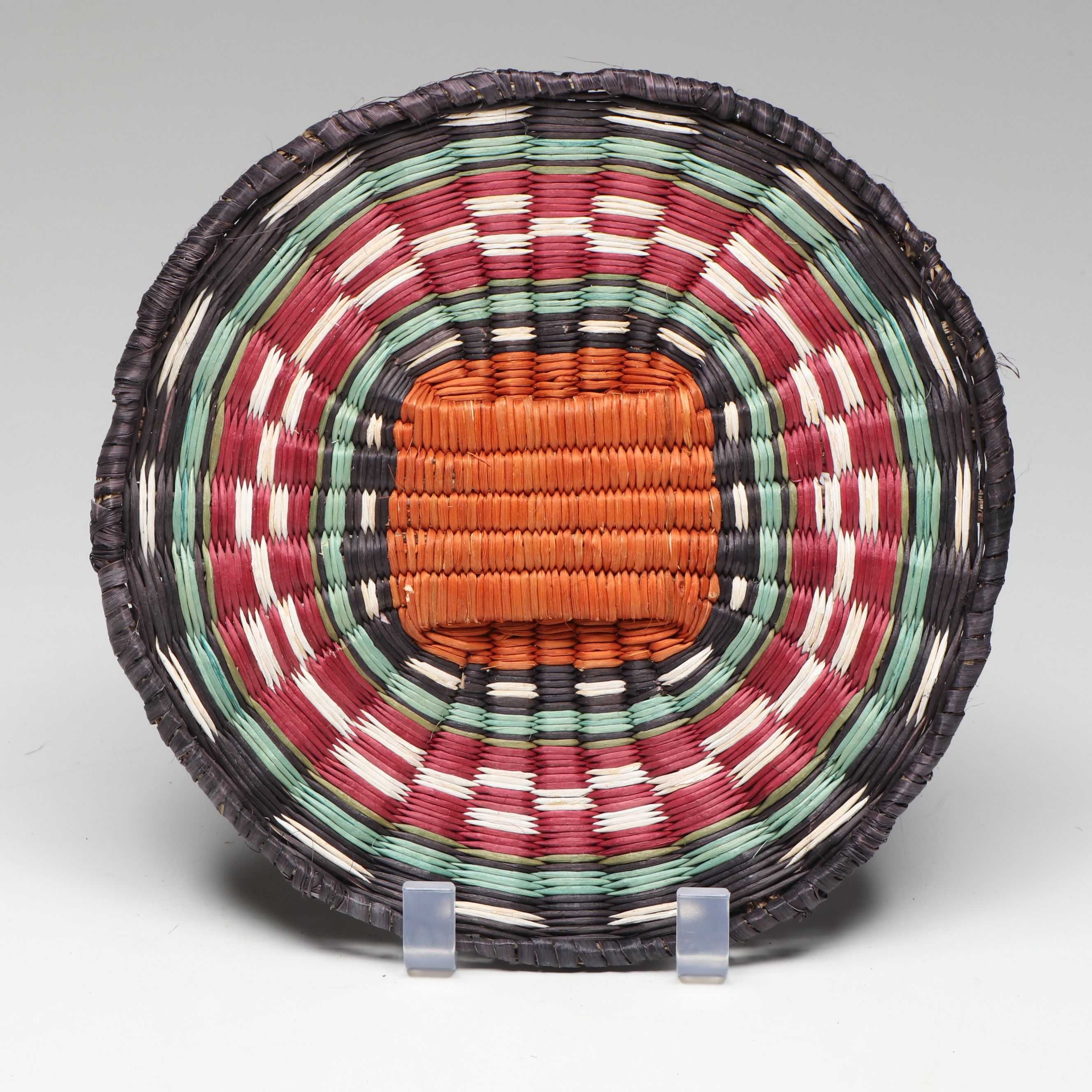 Connie Sekayimtewa and Other Hopi Polychrome Wicker Plaques