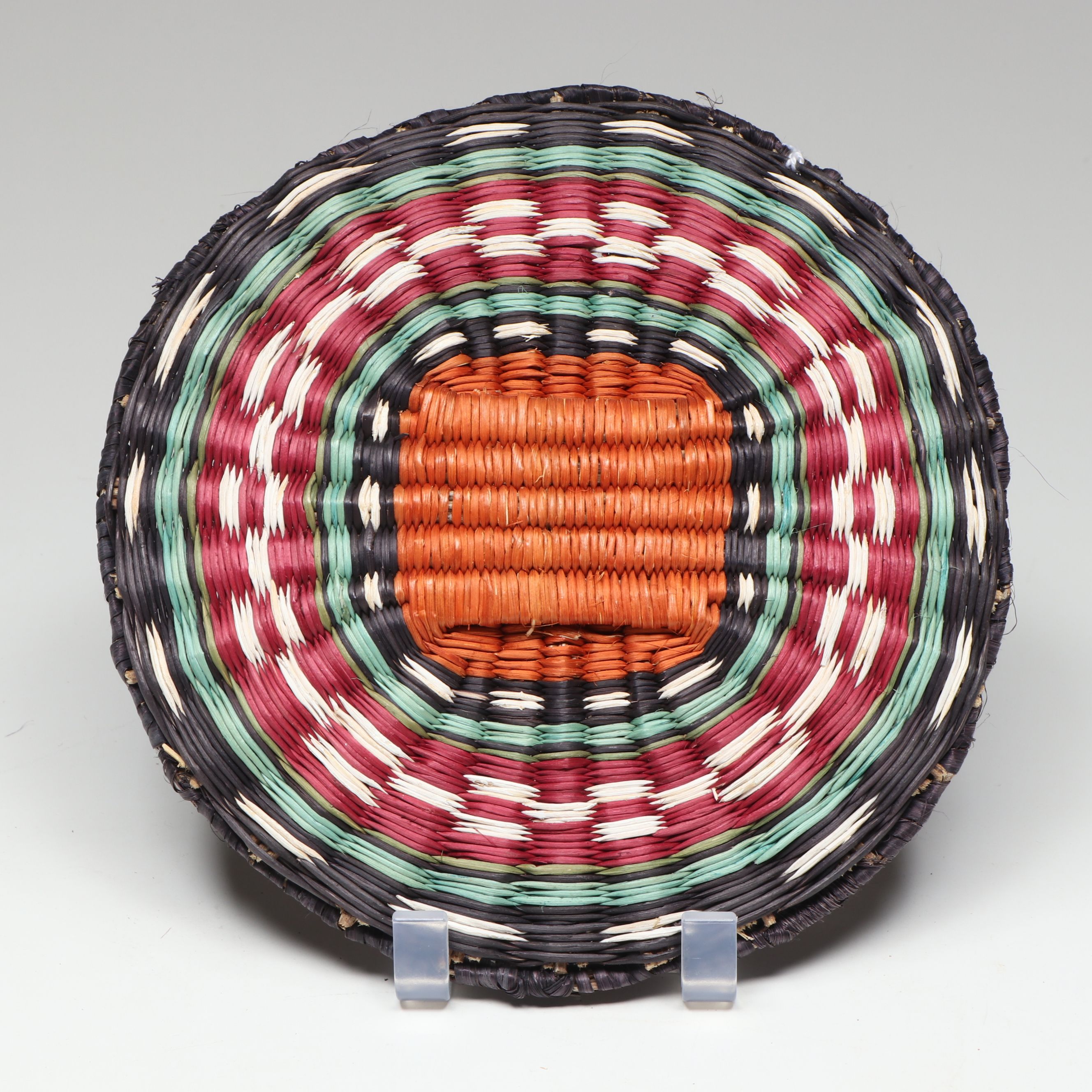 Connie Sekayimtewa and Other Hopi Polychrome Wicker Plaques