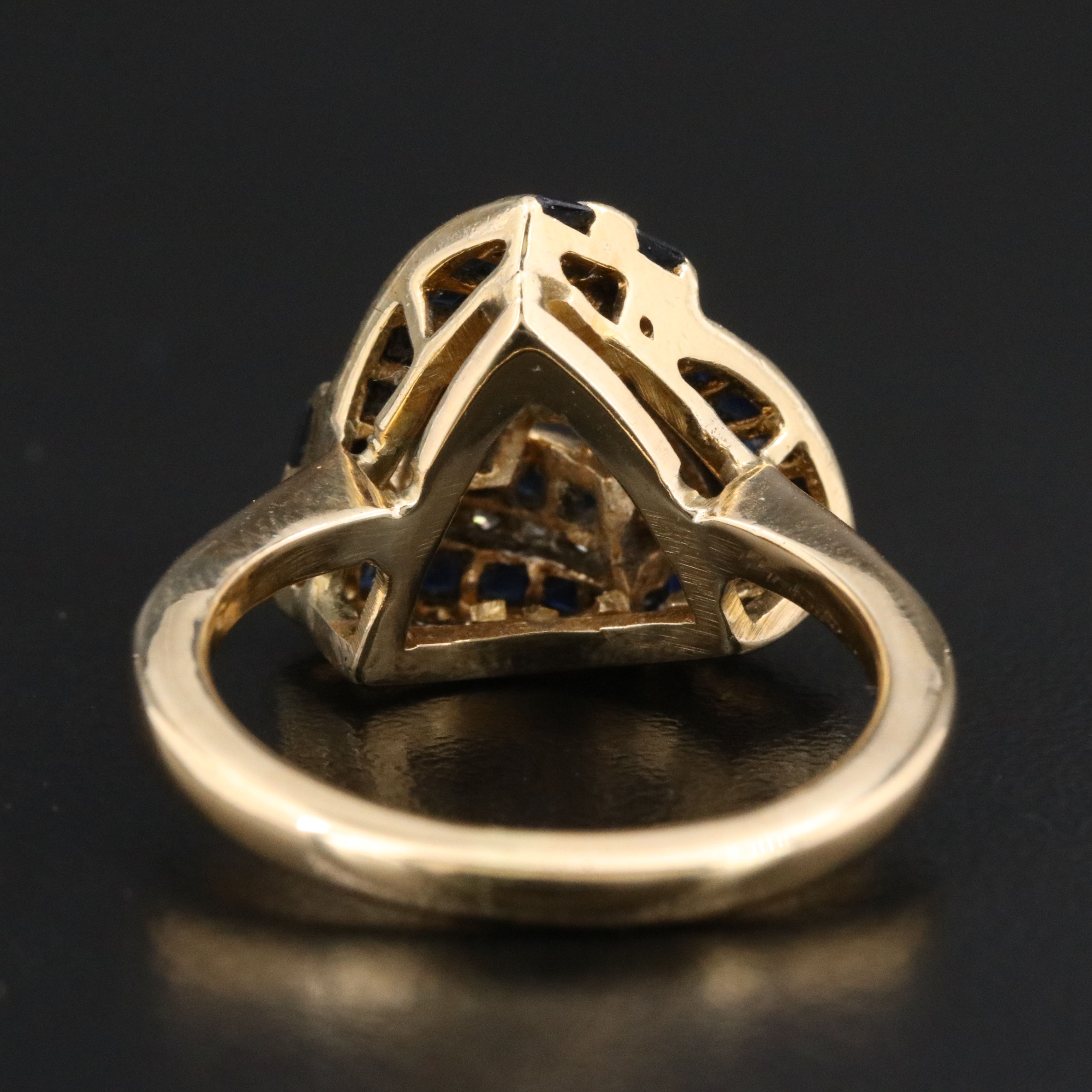 14K Sapphire and Diamond Ring