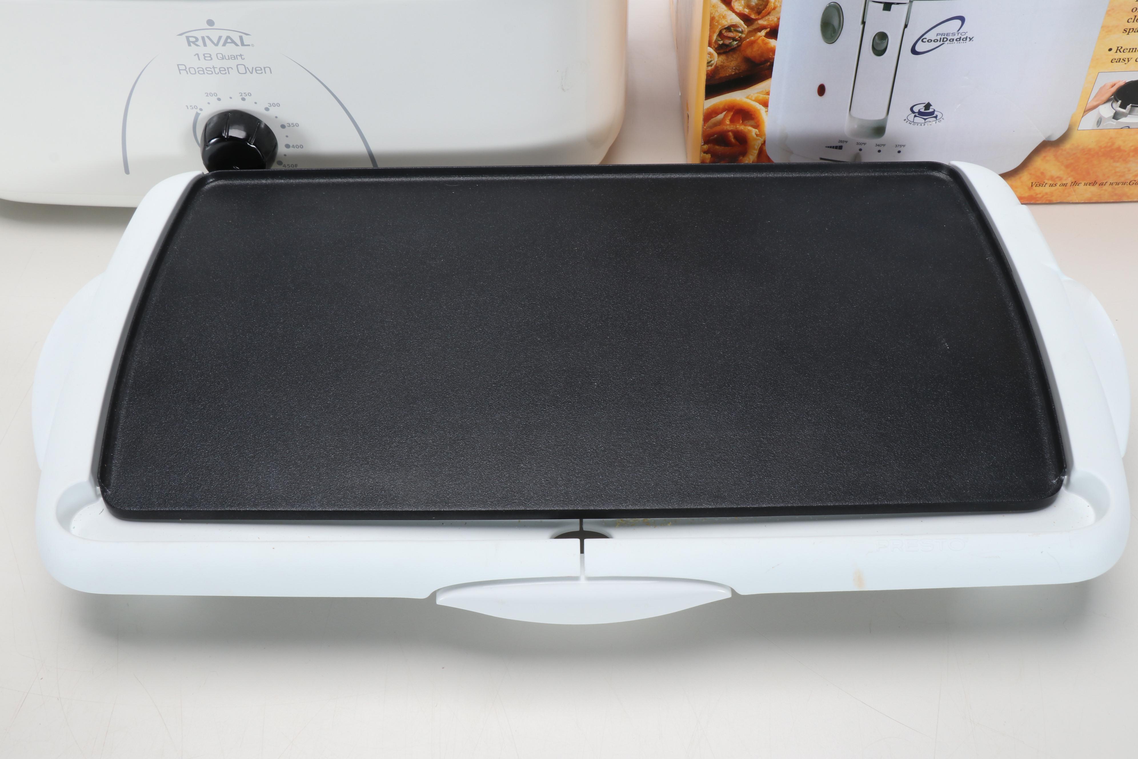 Presto Cool Touch Electric Griddle with Other Small Kitchen Appliances