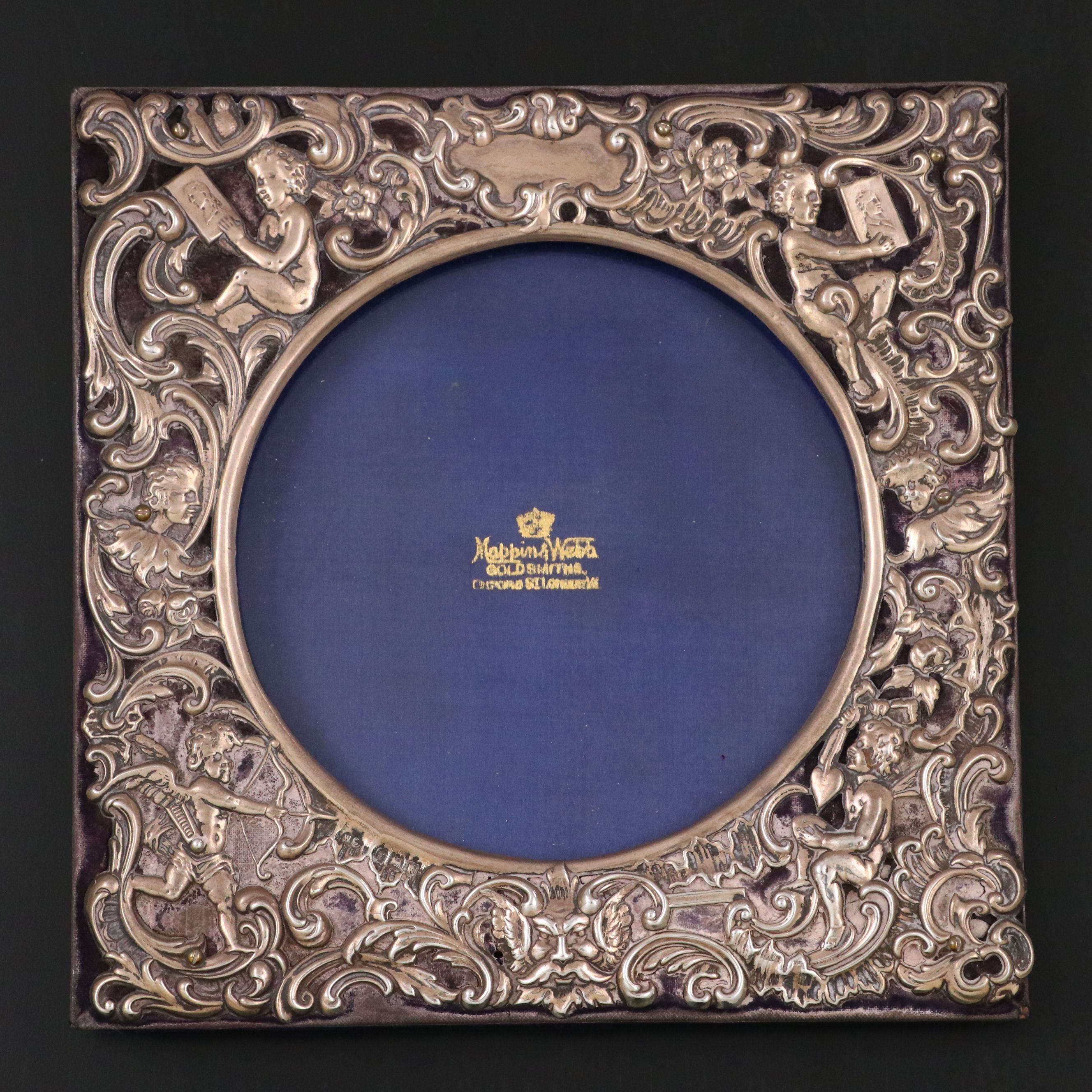 William Comyns & Sons English Sterling Silver Picture Frame, 1901