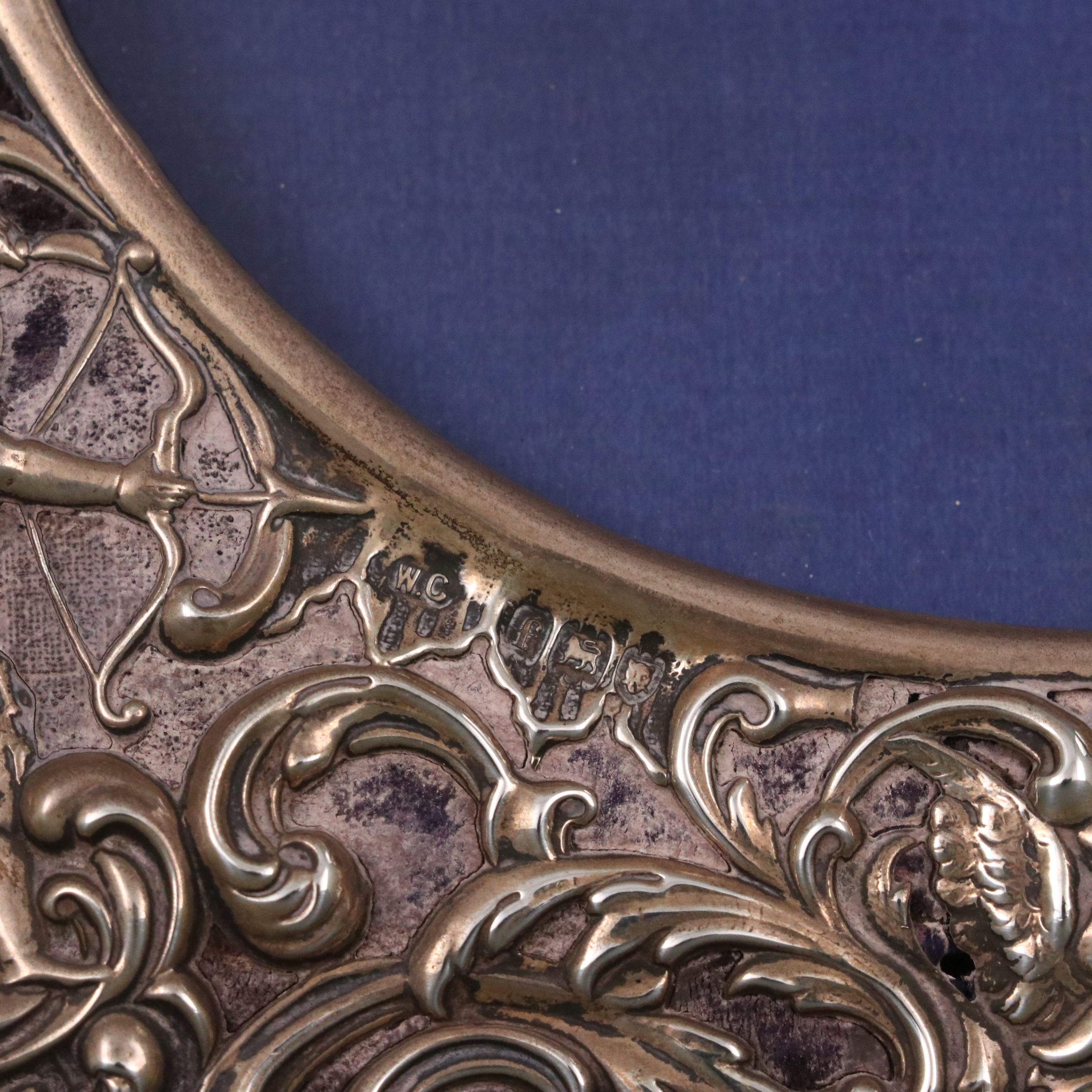 William Comyns & Sons English Sterling Silver Picture Frame, 1901