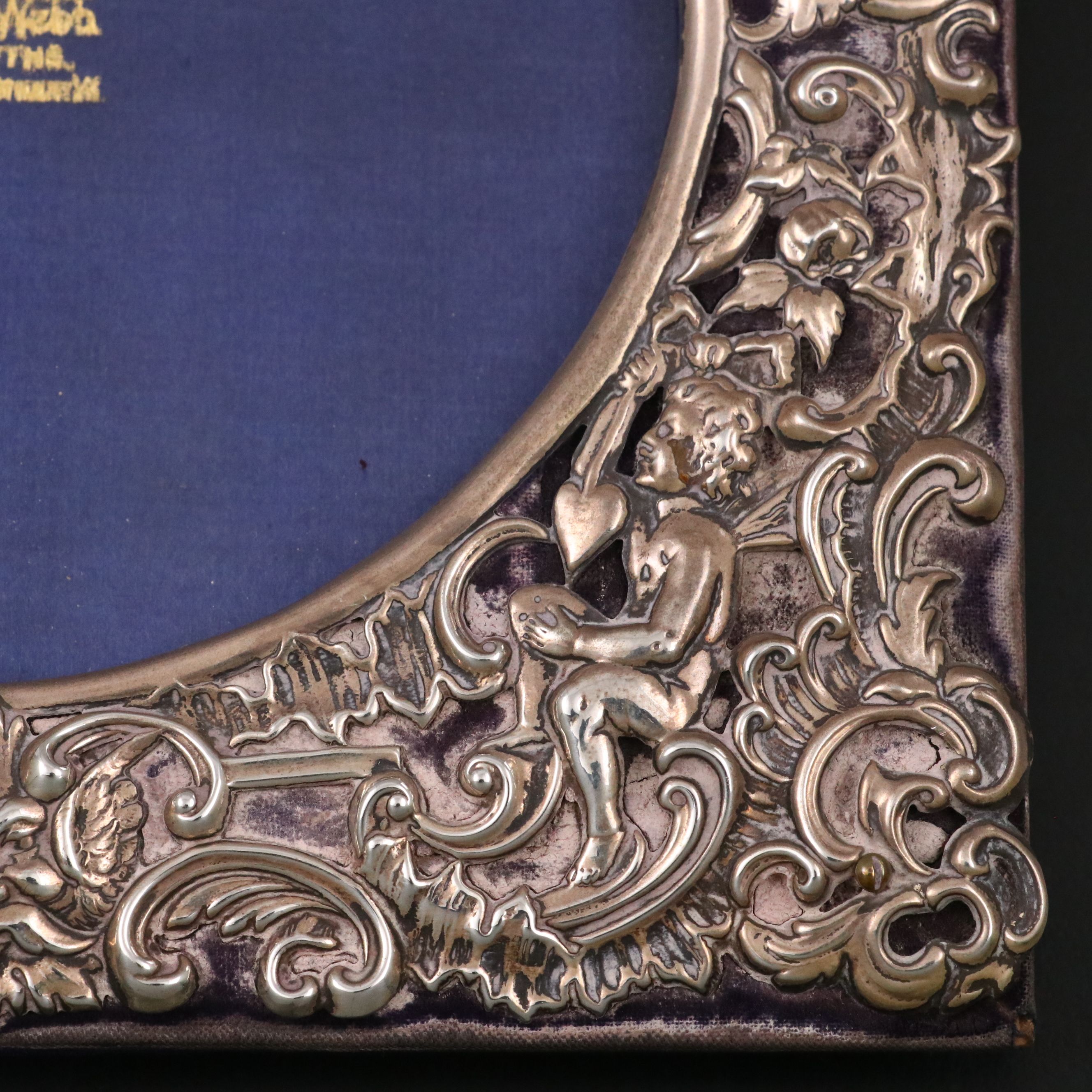 William Comyns & Sons English Sterling Silver Picture Frame, 1901