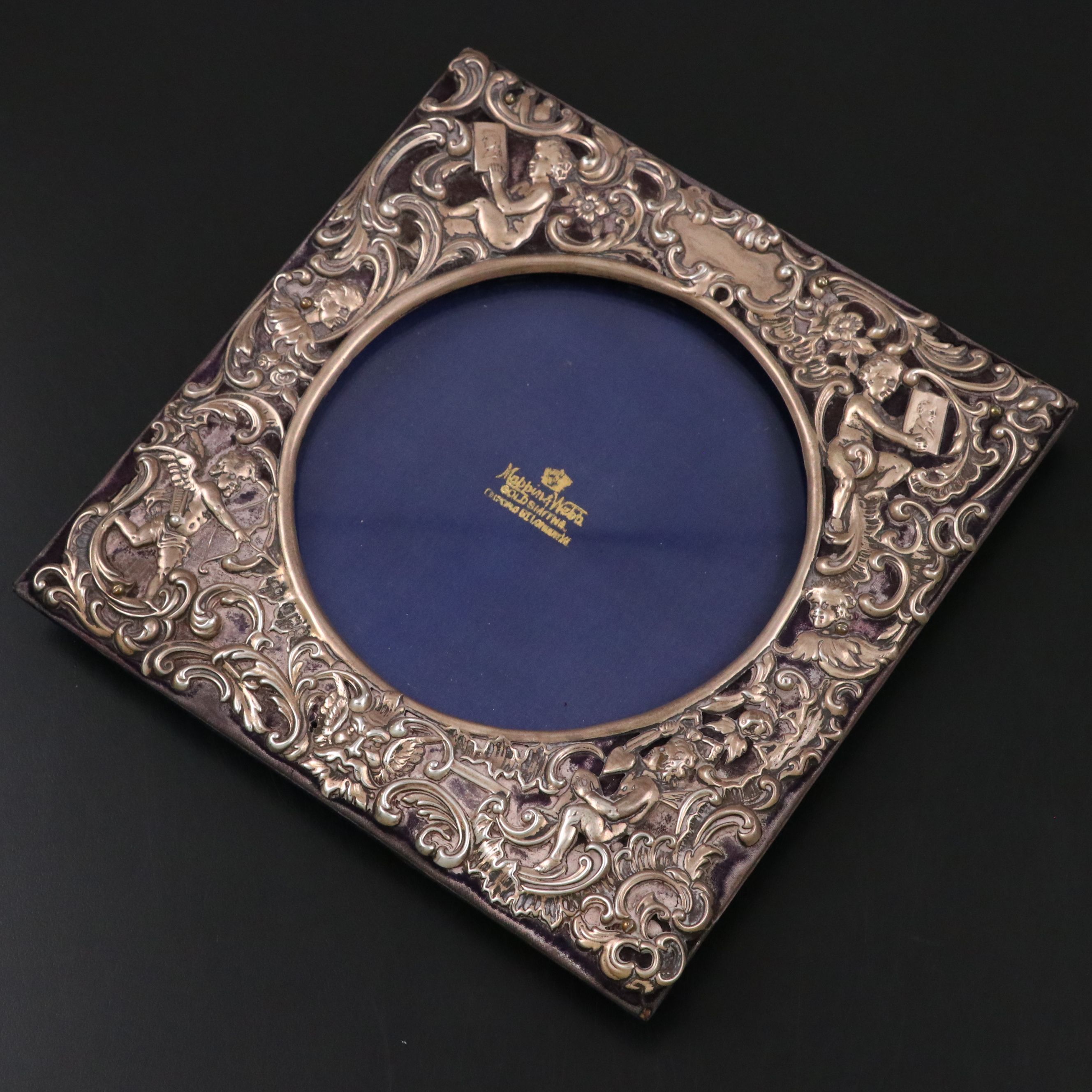 William Comyns & Sons English Sterling Silver Picture Frame, 1901