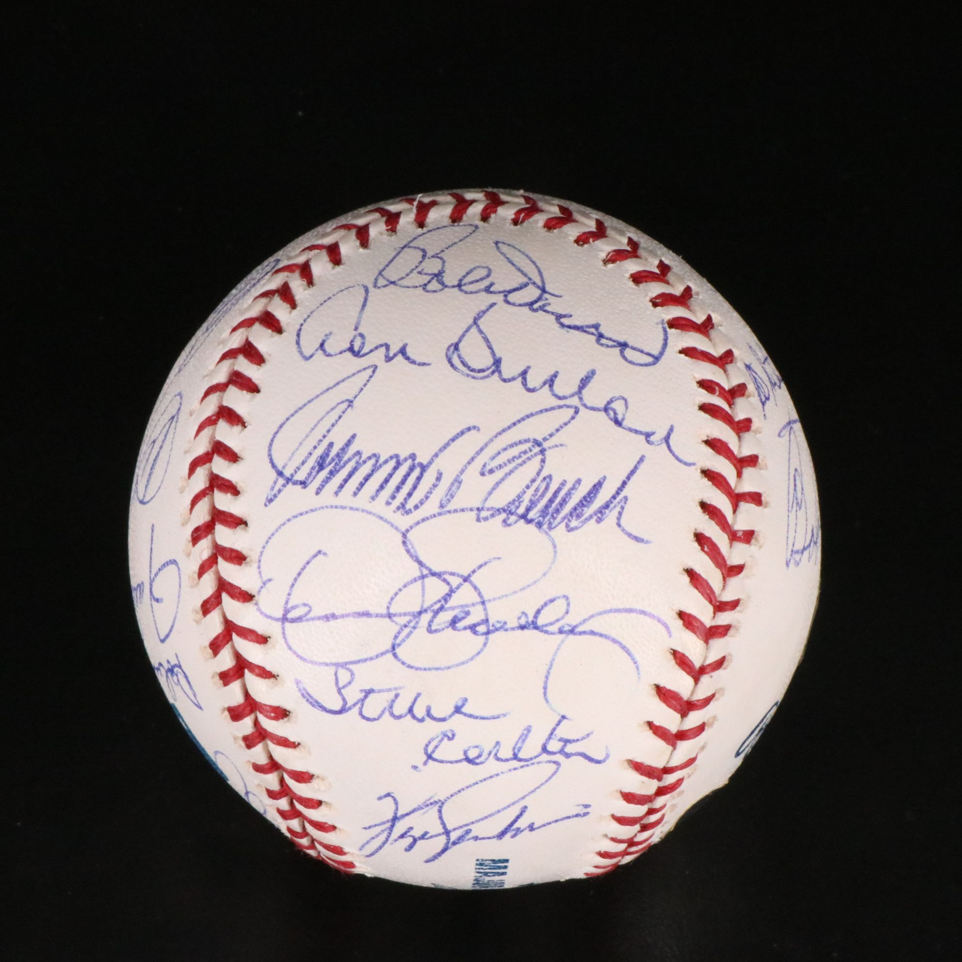Ernie Banks, Willie McCovey, Whitey Ford, and More Signed Baseball, Tristar