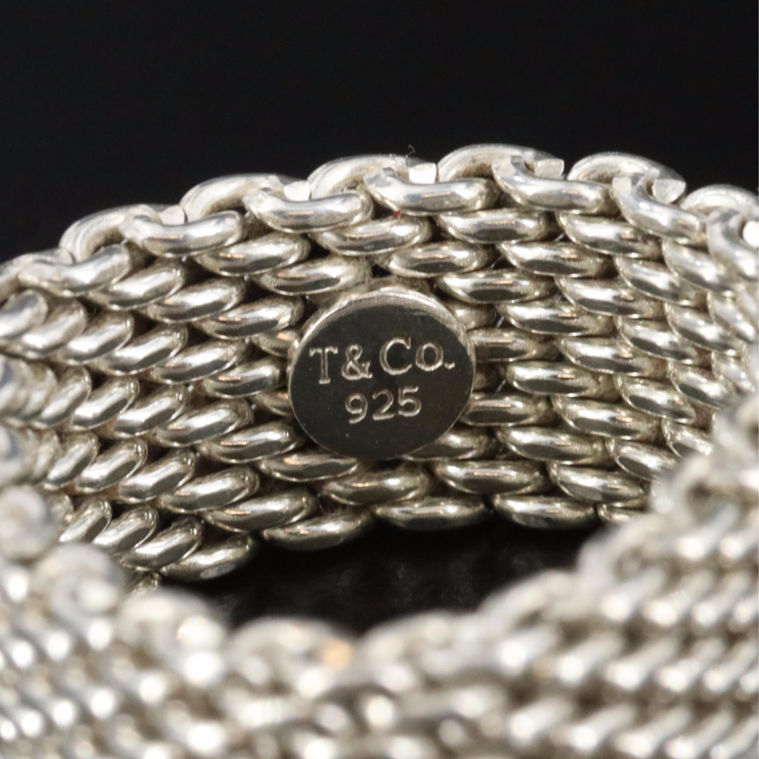 Tiffany & Co. Somerset Sterling Mesh Ring