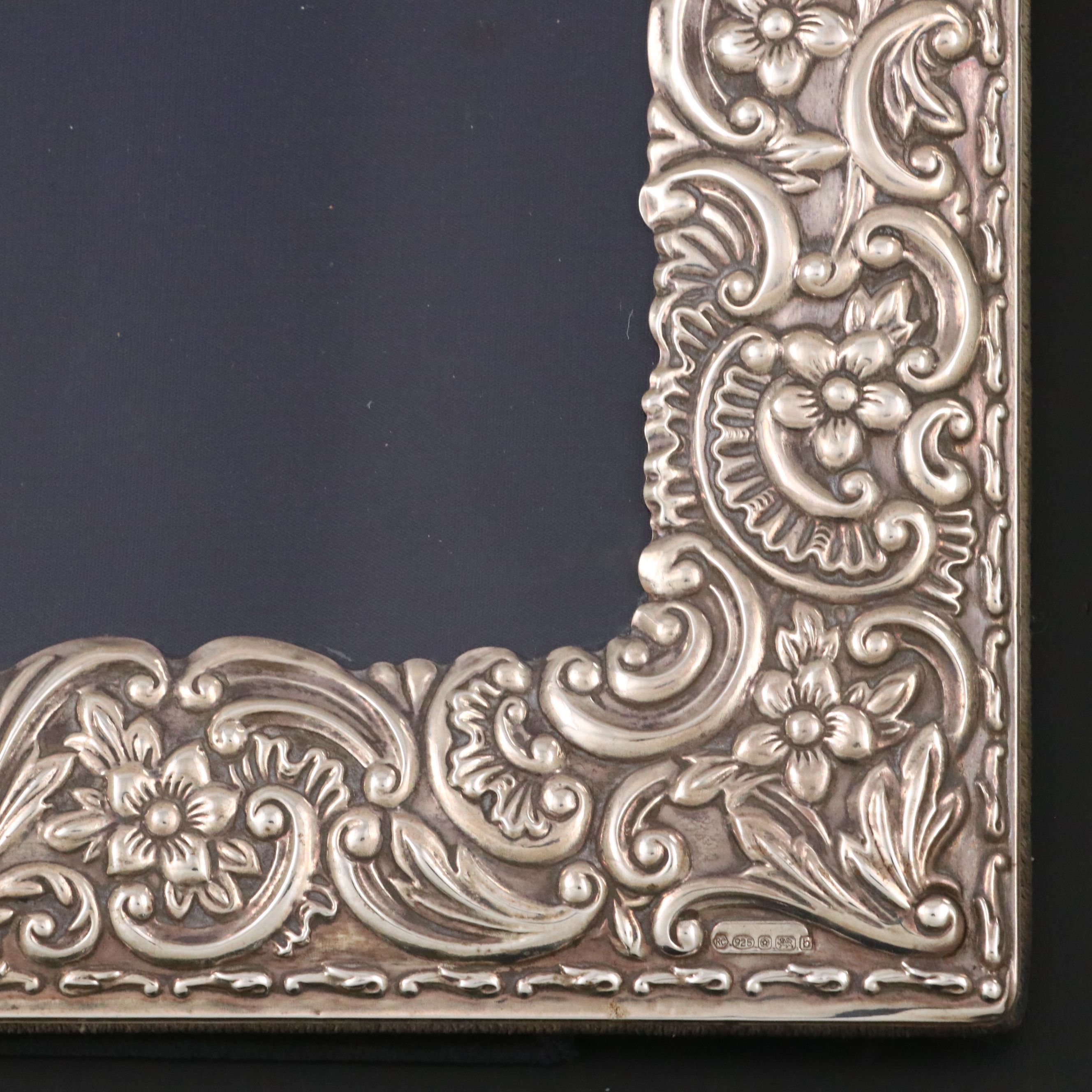 Carr's of Sheffield Ltd English Sterling Silver Art Nouveau Style Picture Frame