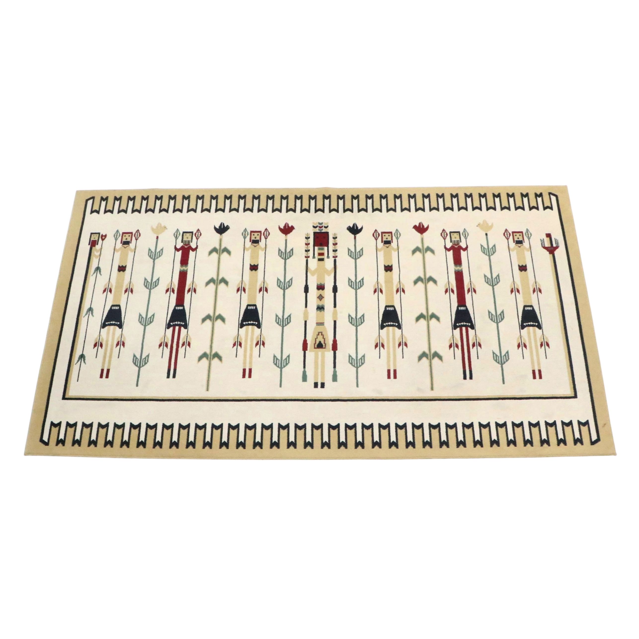 7'10 x 11' Machine Made Navajo-Inspired Area Rug