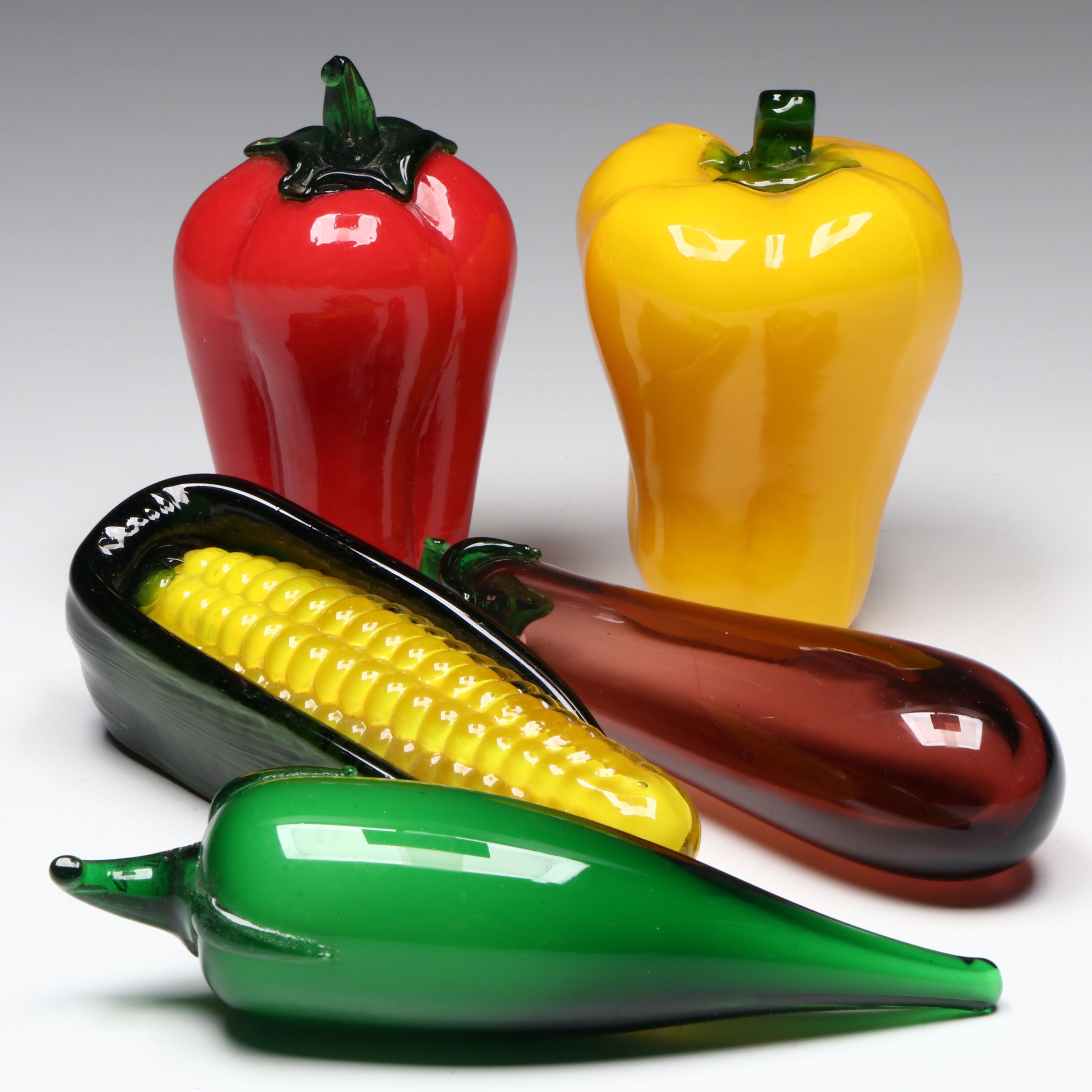 Hand Blown Glass Vegetables