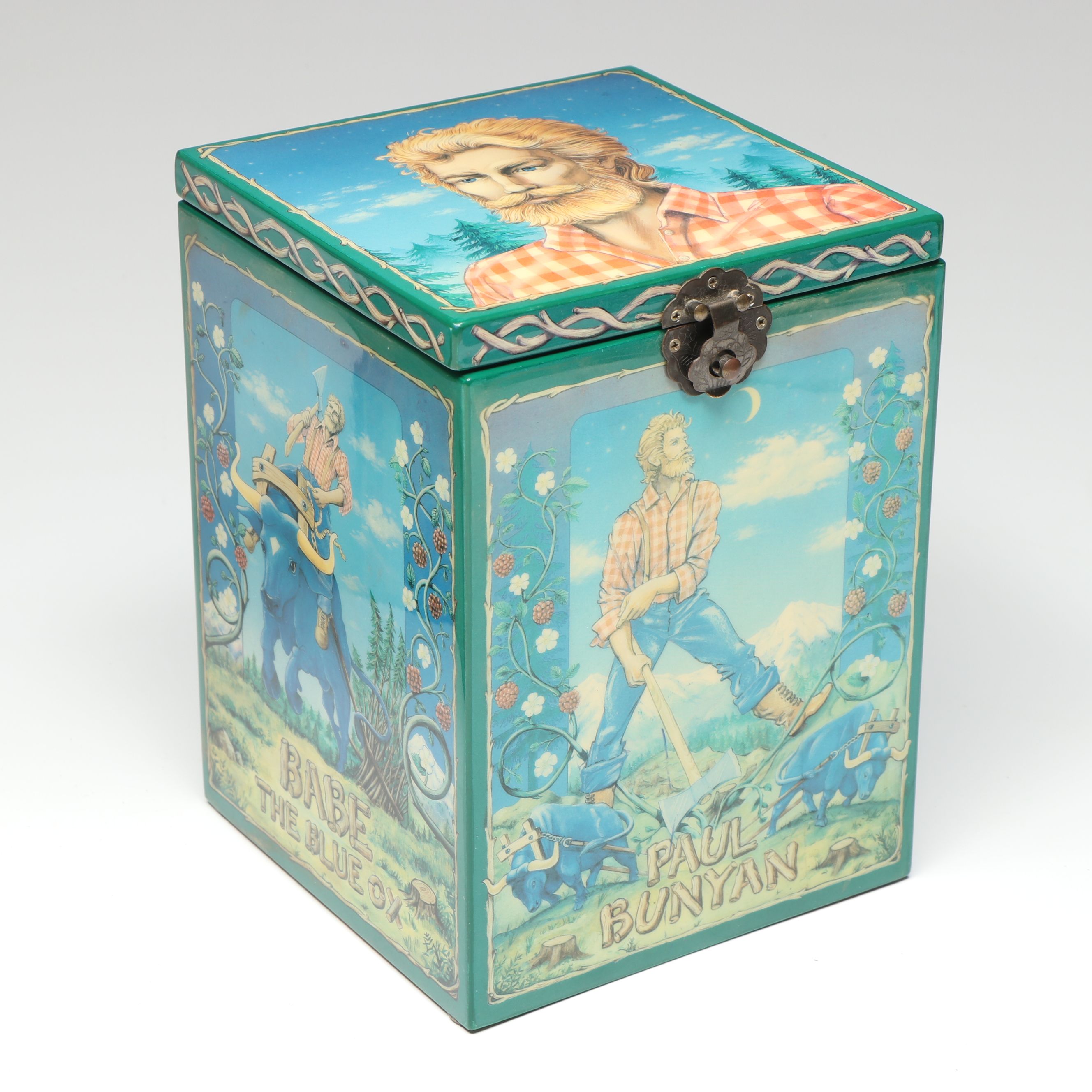 Vintage "Monarch of the Midway" and "Paul Bunyan" Musical Jack-in-the-Box