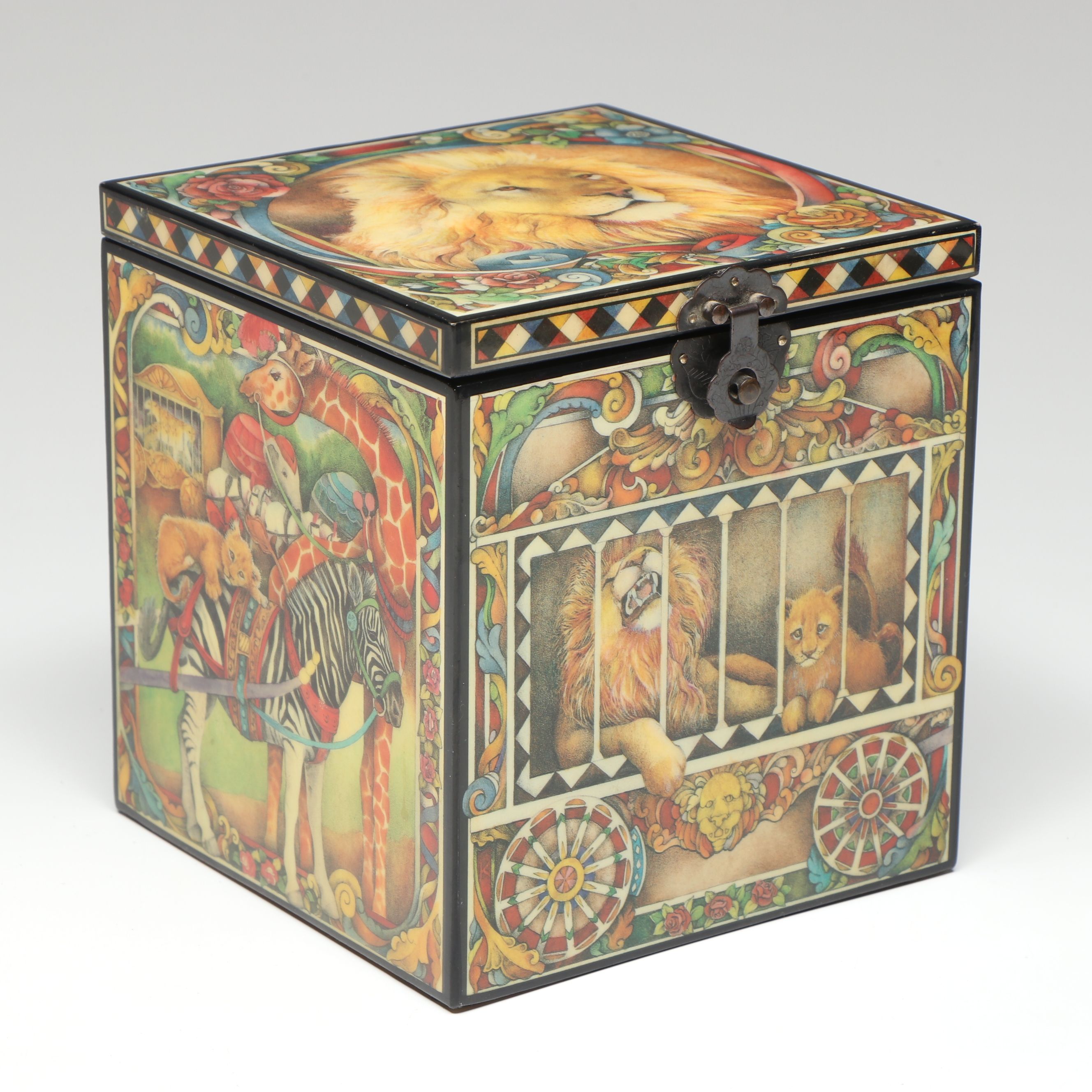 Vintage "Monarch of the Midway" and "Paul Bunyan" Musical Jack-in-the-Box