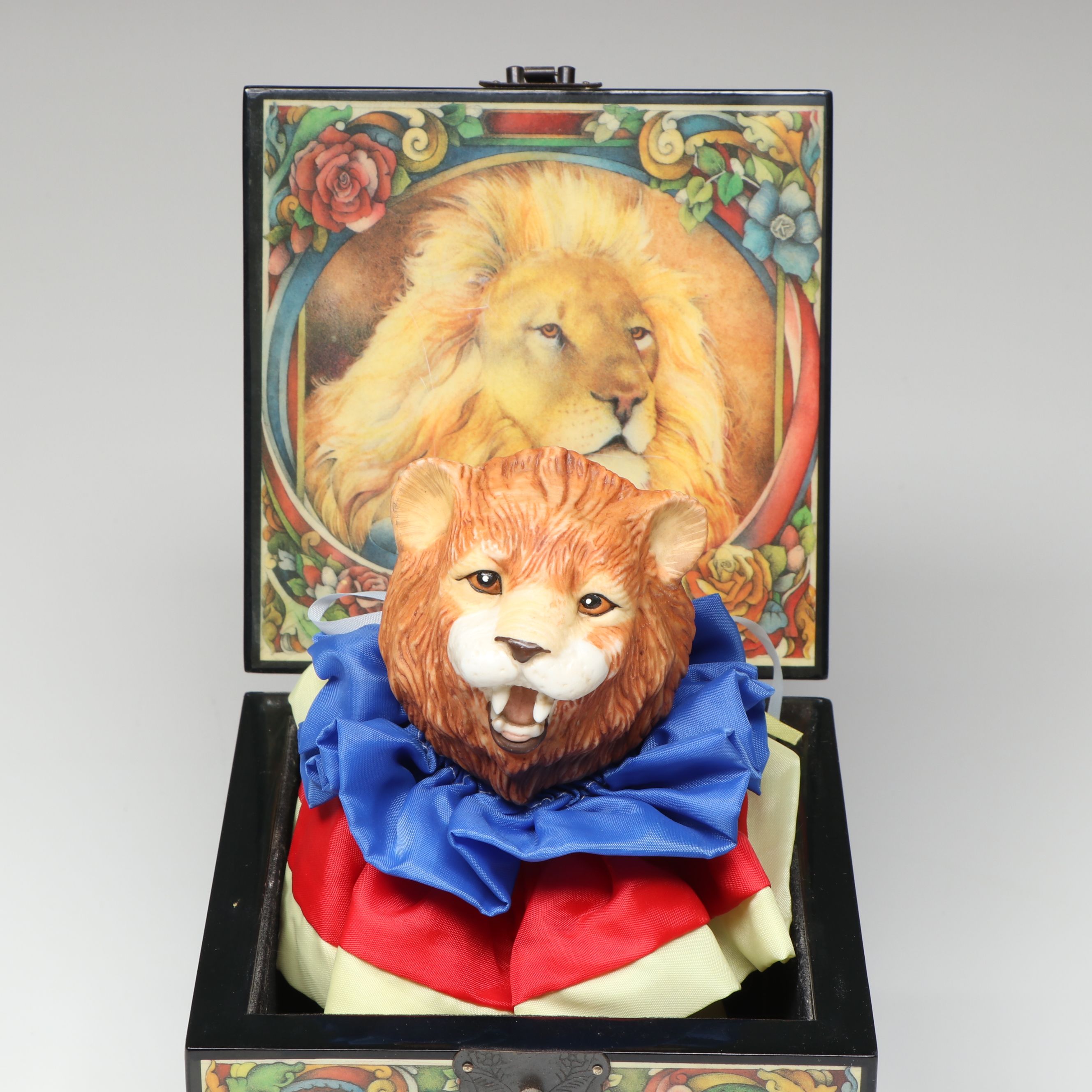 Vintage "Monarch of the Midway" and "Paul Bunyan" Musical Jack-in-the-Box