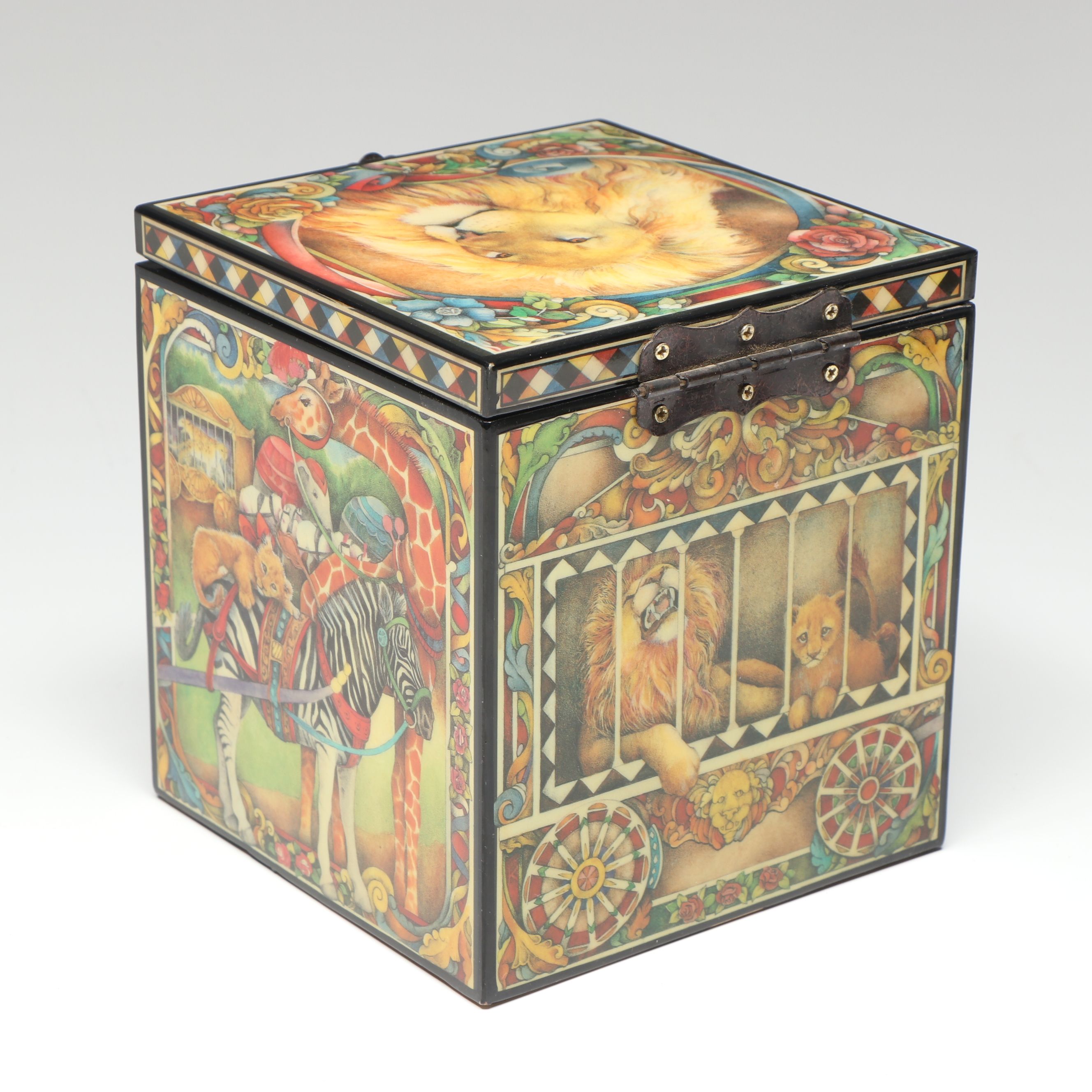 Vintage "Monarch of the Midway" and "Paul Bunyan" Musical Jack-in-the-Box