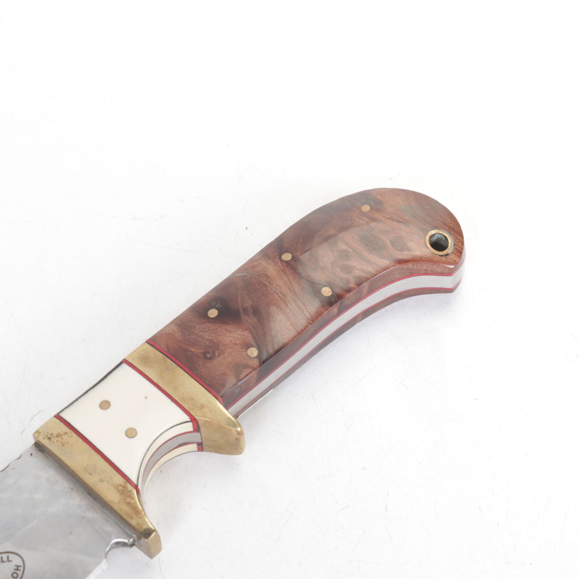 Two J.I. Cottrill Fixed Blade Knives with Wood Handles