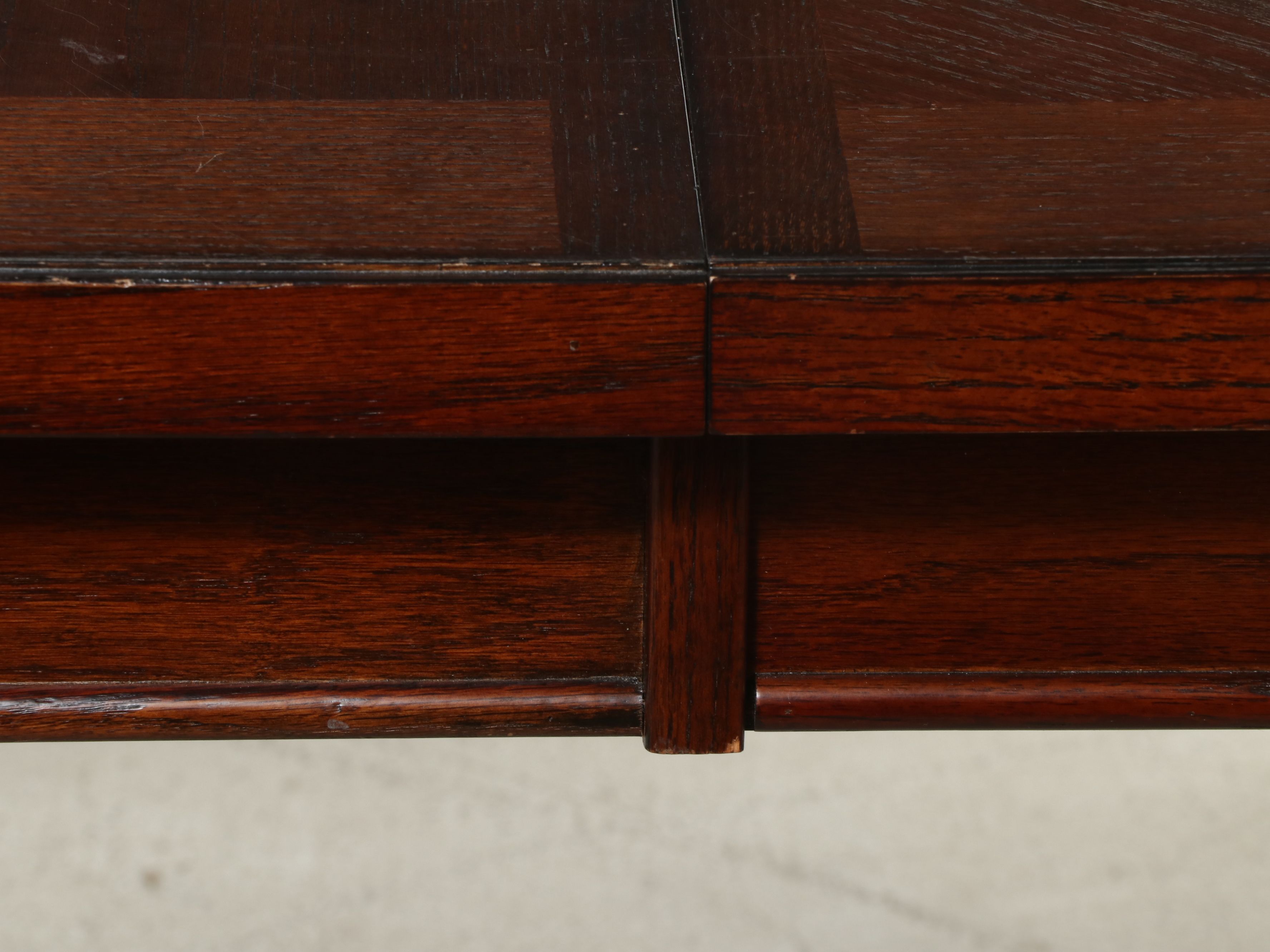 Nine-Piece Contemporary Federal Style Walnut Finish High Top Dining Set