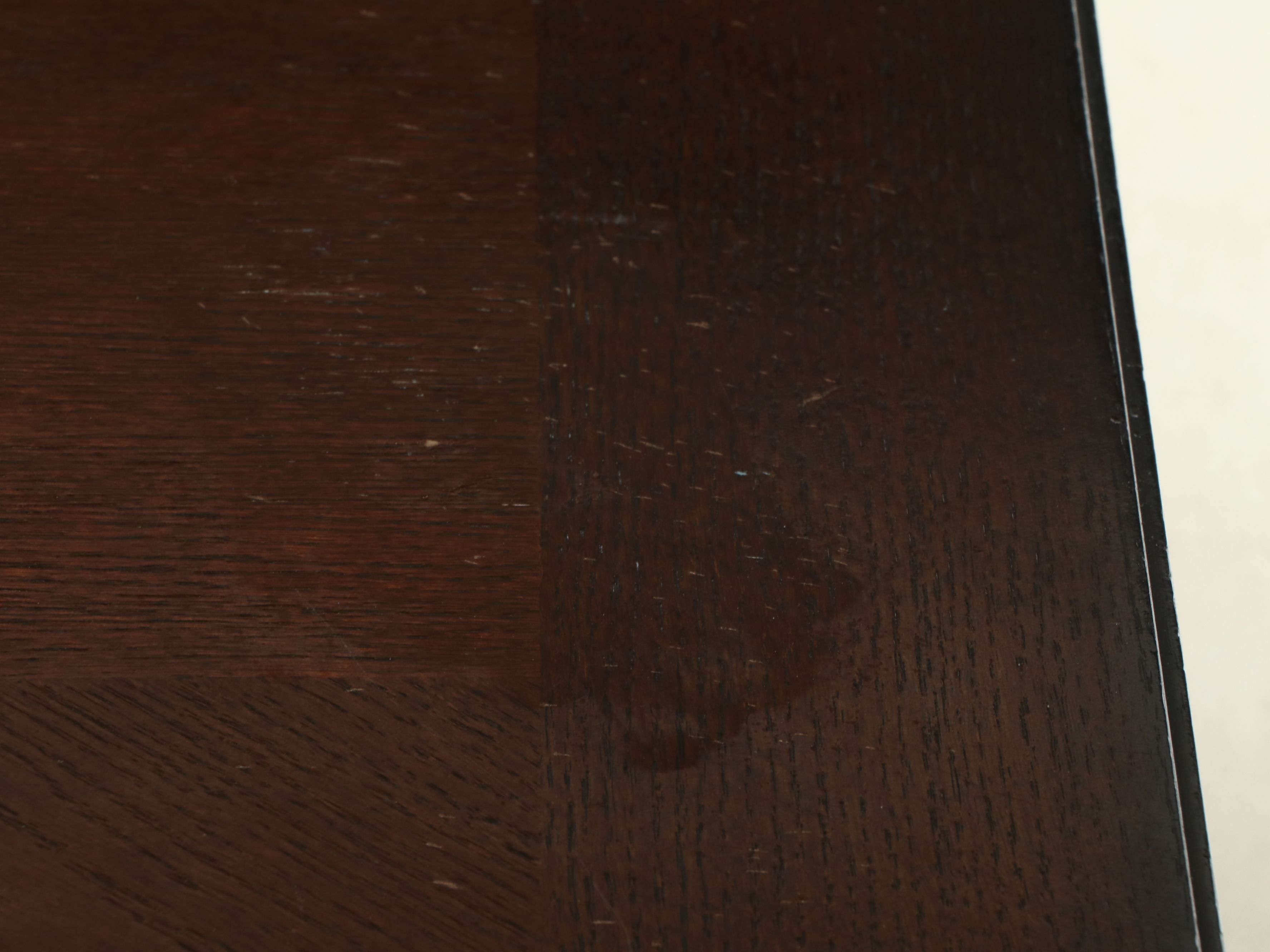 Nine-Piece Contemporary Federal Style Walnut Finish High Top Dining Set